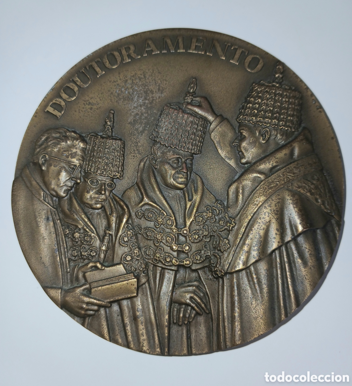 Medallas hist&oacute;ricas: Medalla Bronce 292g Cabral Antunes Tradiciones Acad&eacute;micas Coimbra - Sala dos Capelos / Doutoramento