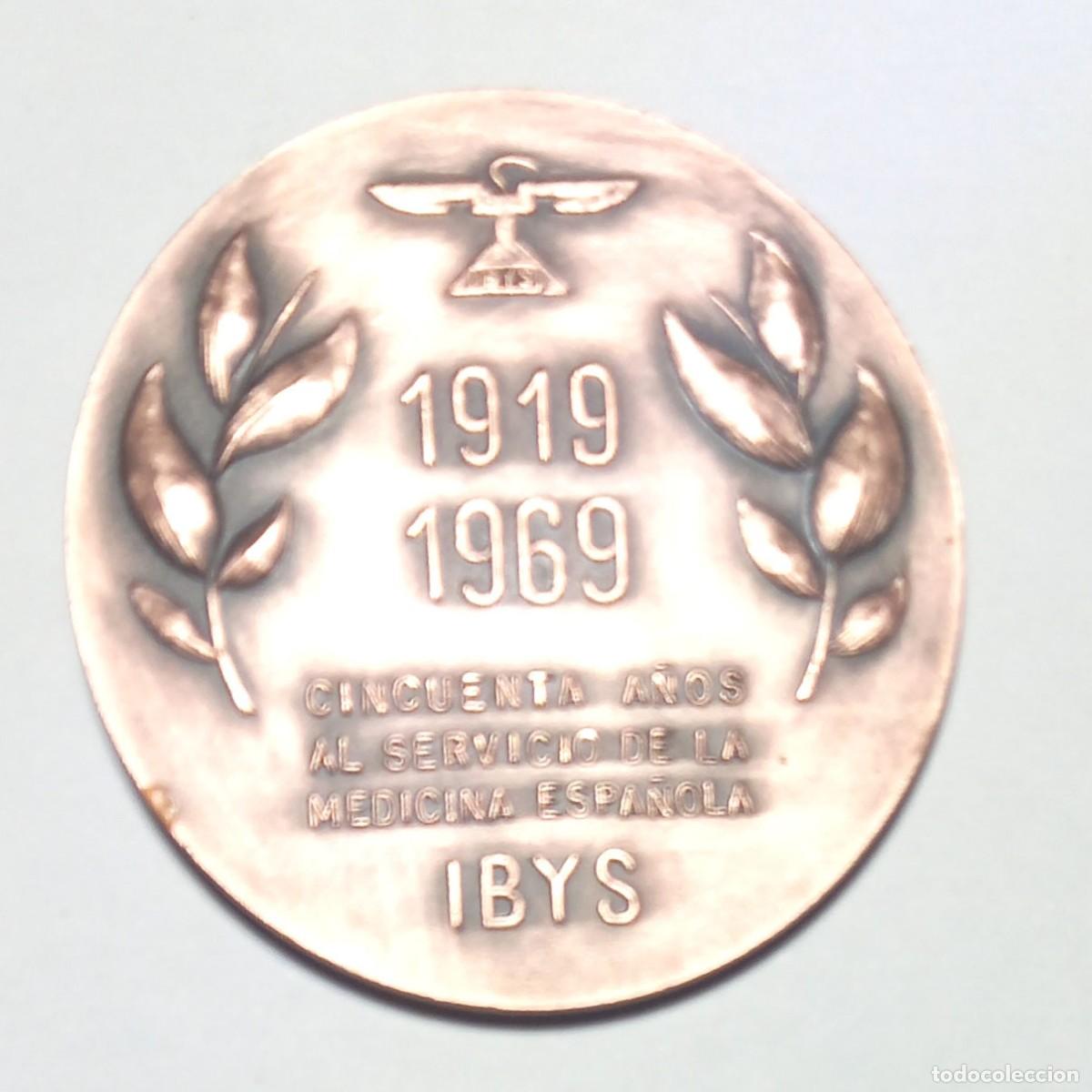 Medalhas hist&oacute;ricas: Medalla bronce conmemorativa 50 Aniv. Instituto Biologia y Sueroterapia IBYS