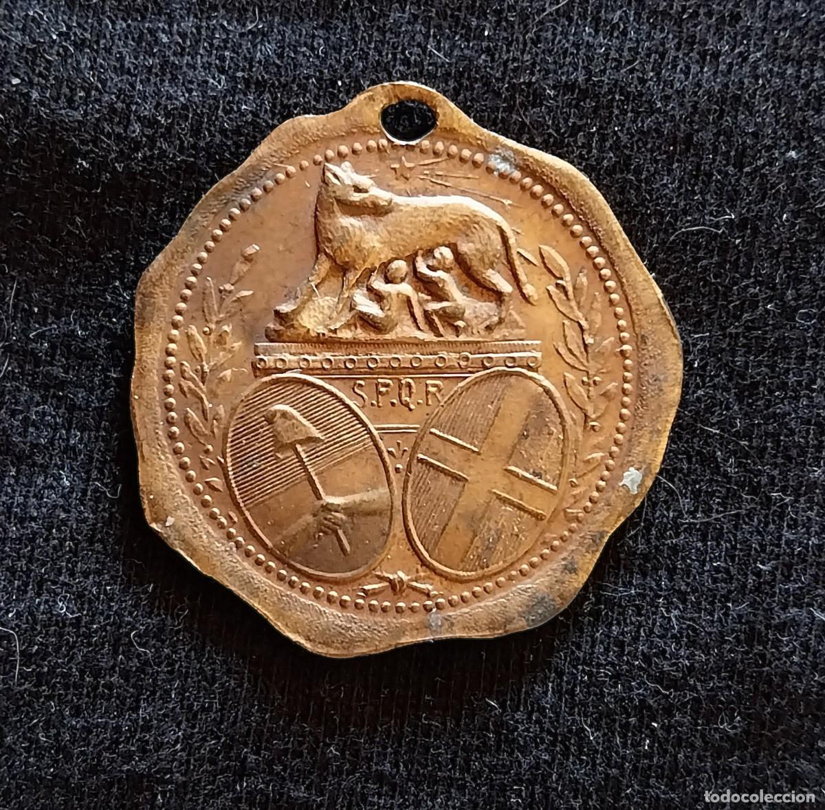Medallas hist&oacute;ricas: Medalla conmemorativa de la Toma de Roma 1870-1908. Chab&aacute;s.