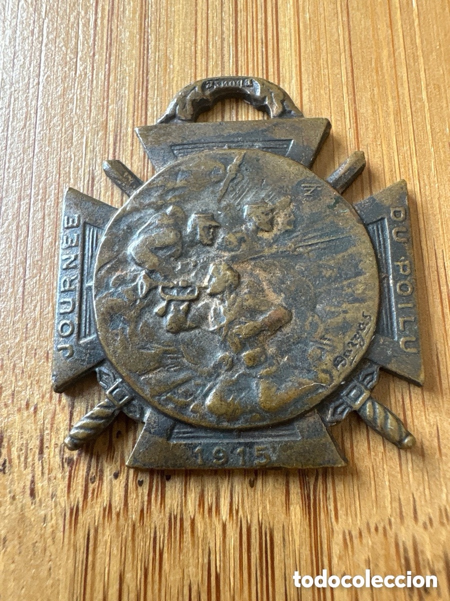 Medallas hist&oacute;ricas: Medalla 1&ordf; Guerra Mundial, Journee du Poilu, infanter&iacute;a francesa (A19)