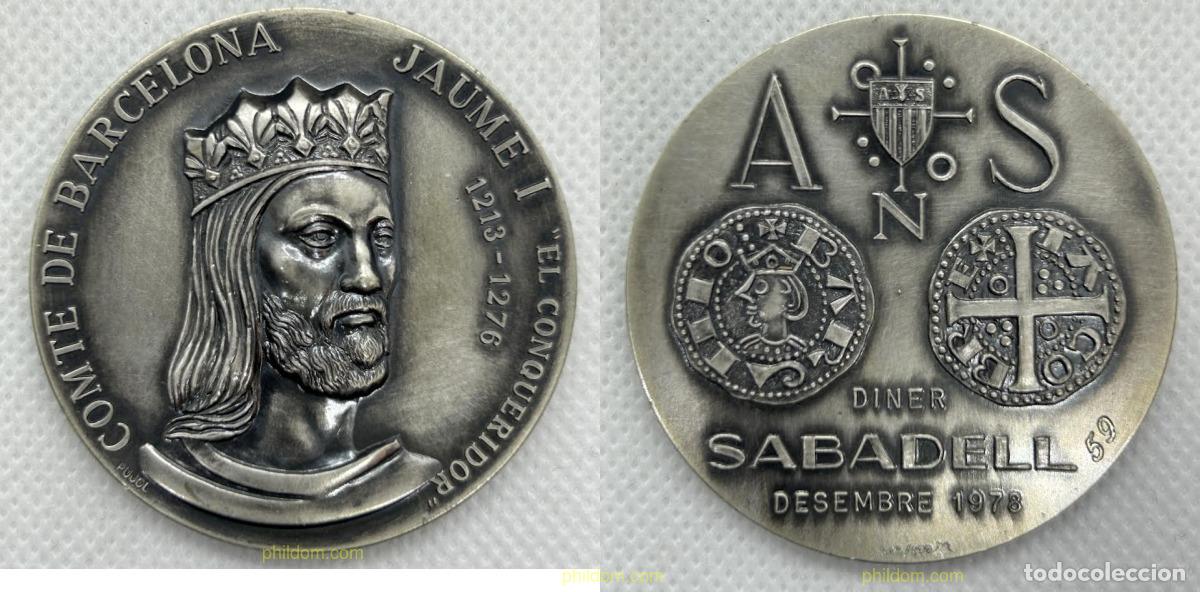 Medallas hist&oacute;ricas: MEDALLA COMTE DE BARCELONA. PERE III &rdquo;EL CEREMONI&Oacute;S&rdquo; 1336-1387. ASOCIACION NUMISMATICA SABADELL. M