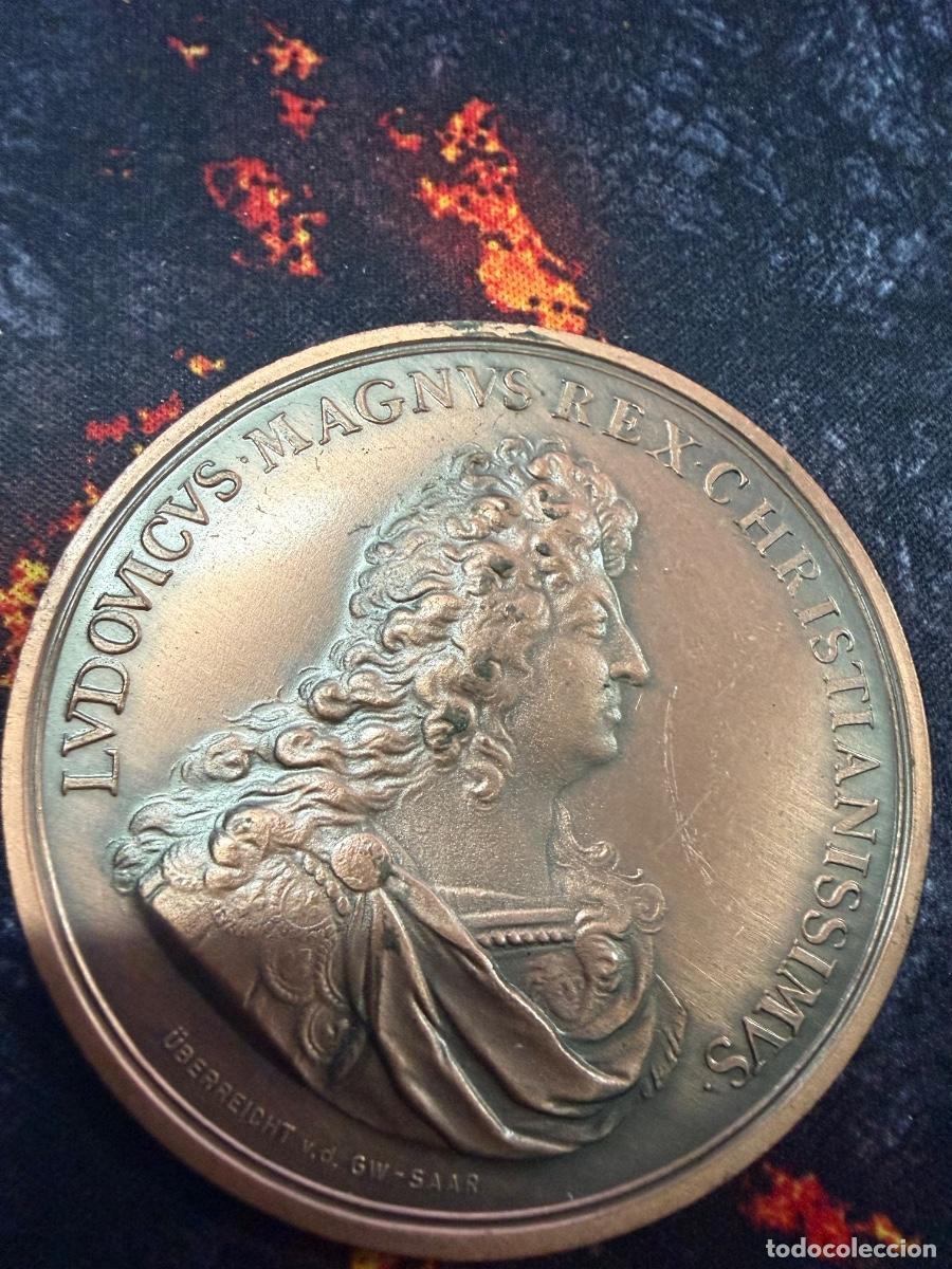 Medallas hist&oacute;ricas: GRAN MEDALLA ART&Iacute;STICA LUIS XIV &ldquo;LUDOVICUS MAGNUS&rdquo; &middot; 60 MM &middot; ESTILO BARROCO FRANC&Eacute;S