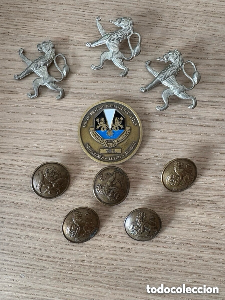 Medallas hist&oacute;ricas: Medalla militar numerada con distintivos y botones, Desaf&iacute;o del Grupo Militar de Inteligencia (A4)