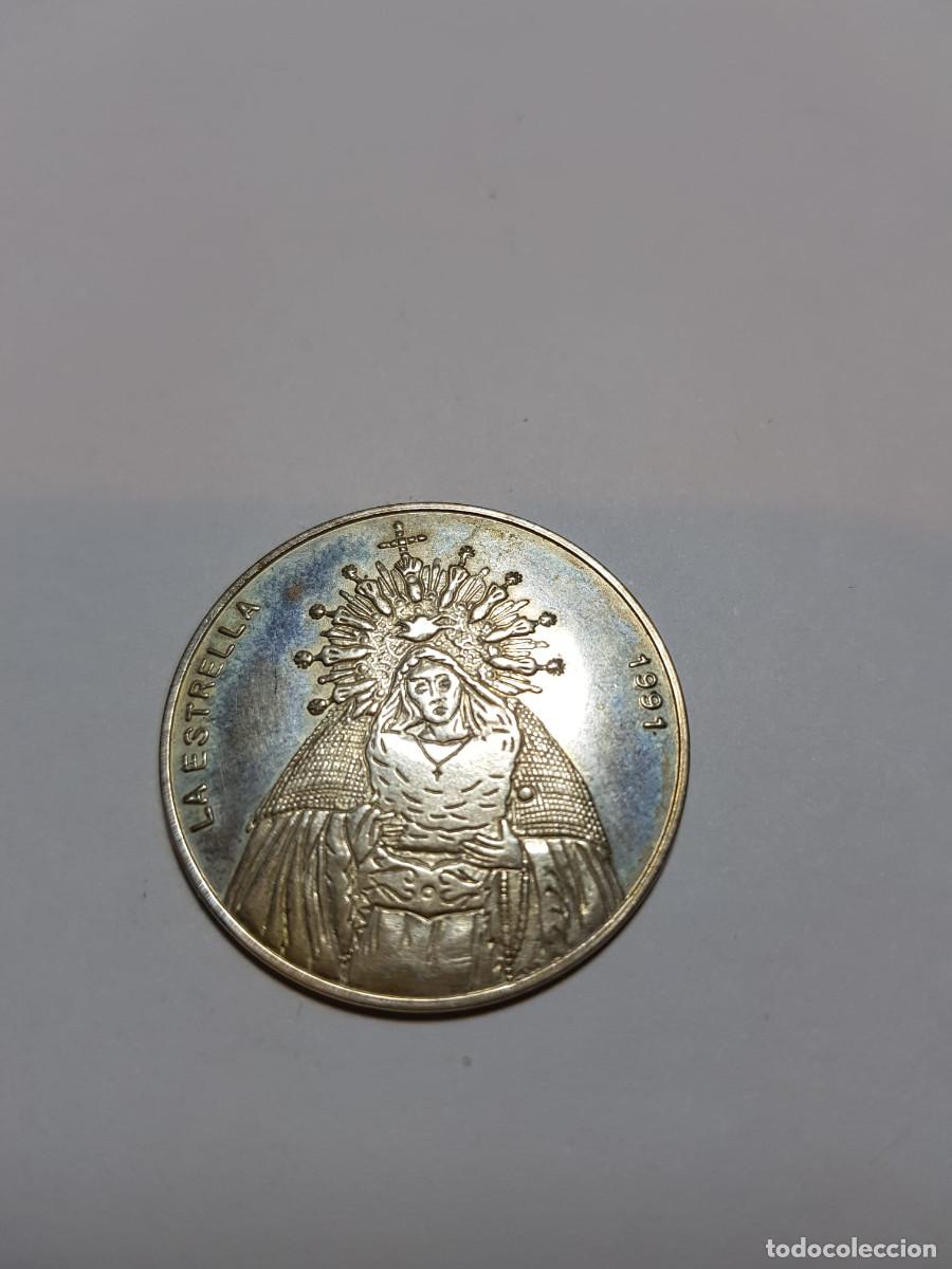 Medallas hist&oacute;ricas: MEDALLA HERMAMDAD SACRAMENTAL DE MARIA SANTISIMA DE LA ESTRELLA-PLATA