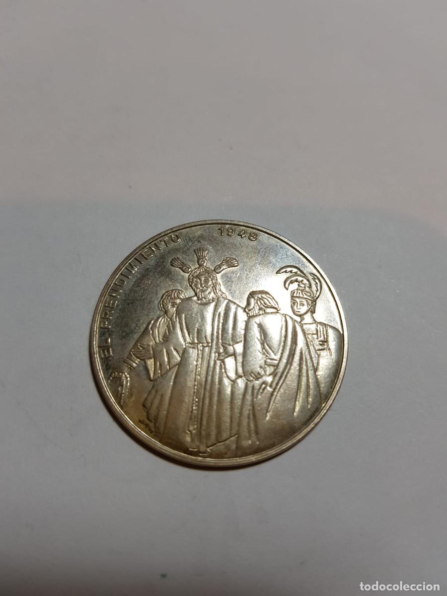 Medallas hist&oacute;ricas: MEDALLA REAL COFRADIA DE NUESTRO PADRE JESUS EN SU PRENDIMIENTO CAUTIVO DE MEDINACELLI-PLATA