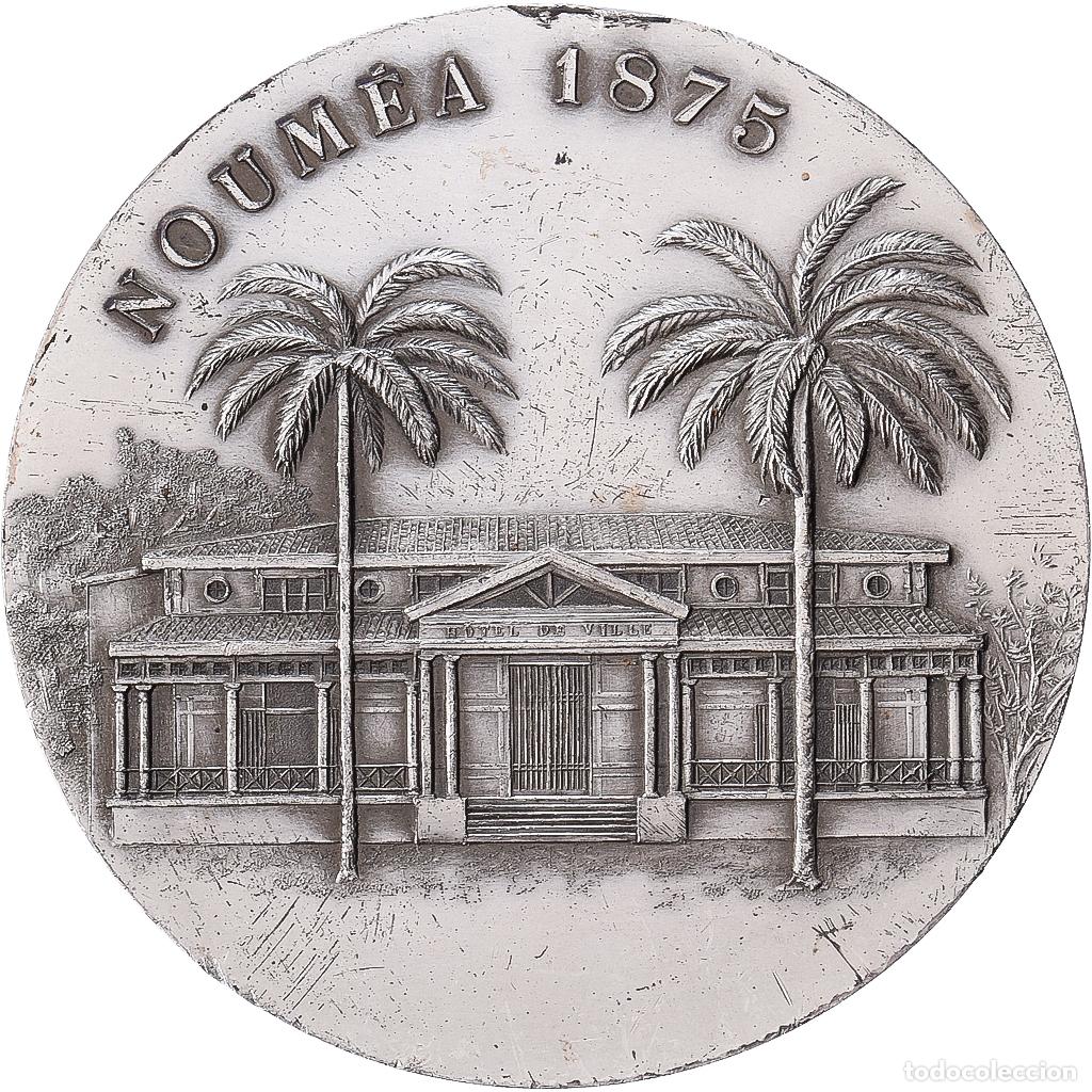 Medallas hist&oacute;ricas: [#1528952] Francia, medalla, centenaire de Noum&eacute;a, 1975, Plata, MBC