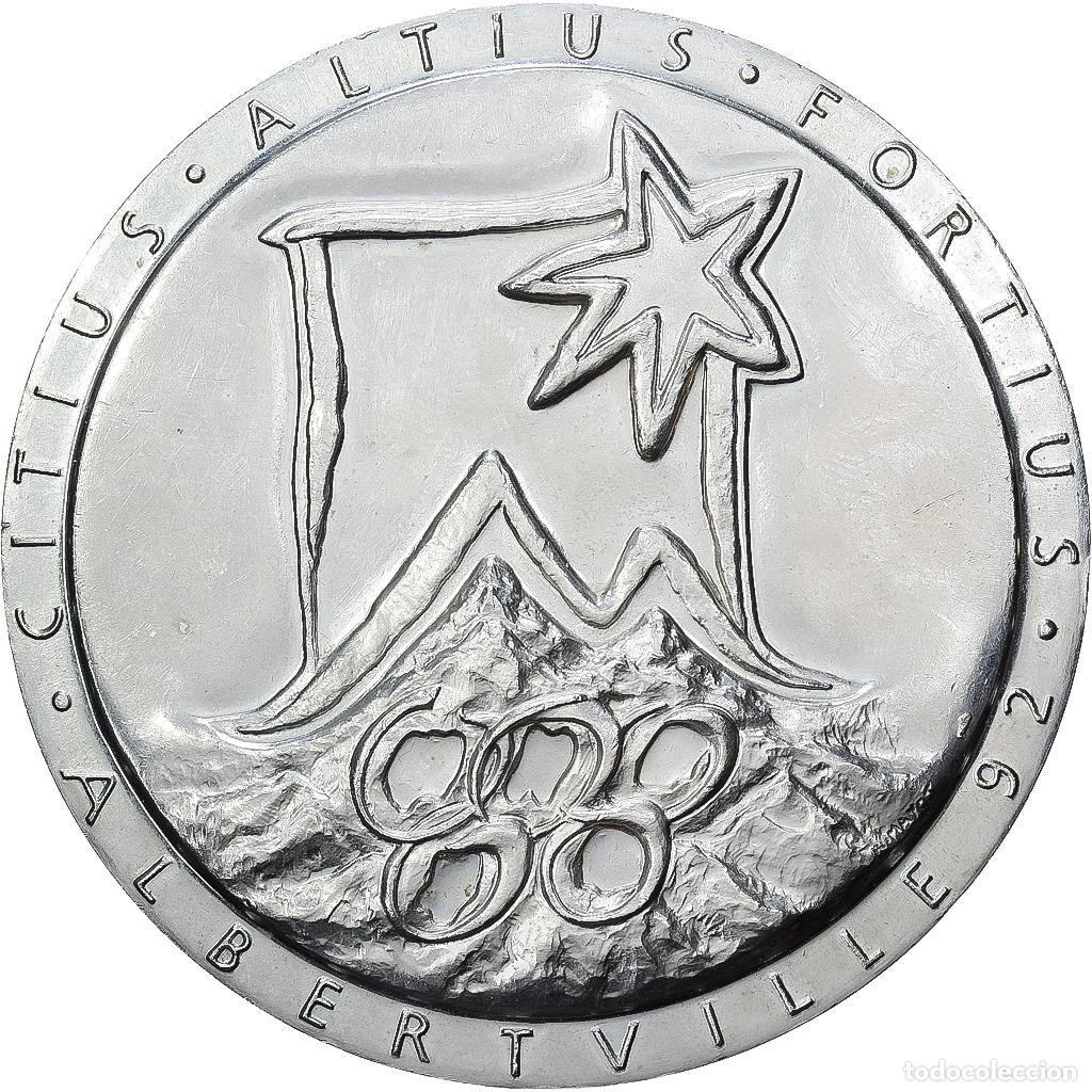 Medallas hist&oacute;ricas: [#1529394] Francia, medalla, Participation medal, Albertville Olympic Winter Games, 1992