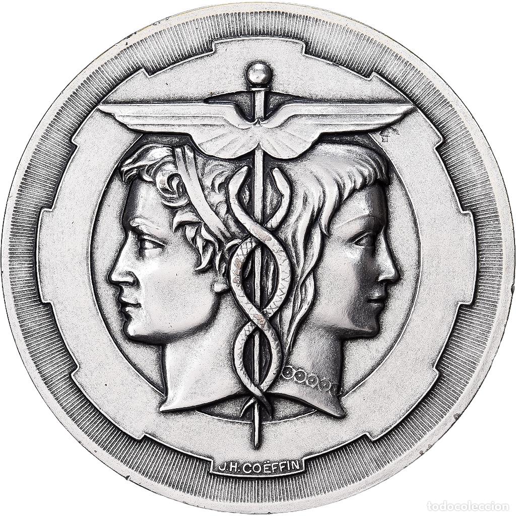 Medallas hist&oacute;ricas: [#1528879] Francia, medalla, Chambre de Commerce et d'Industrie de Rouen, 2003, Plata