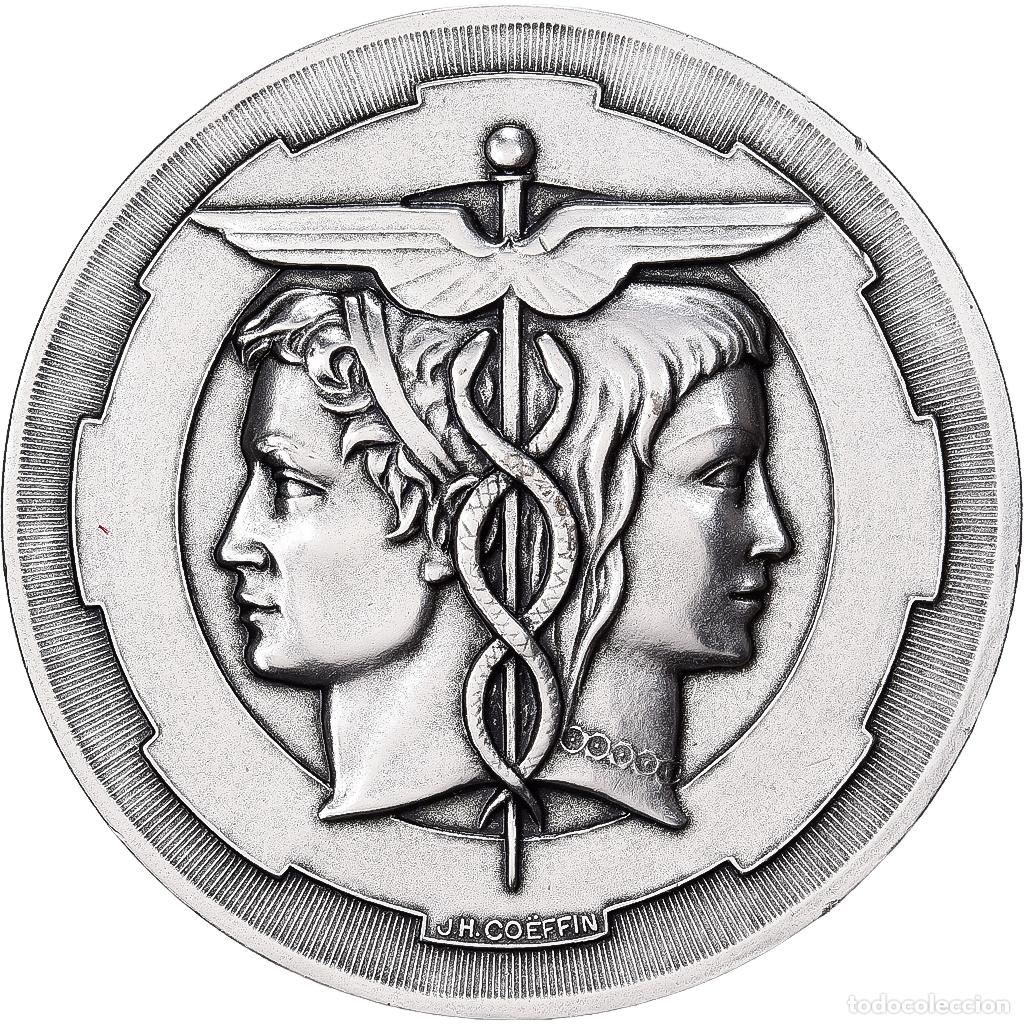 Medallas hist&oacute;ricas: [#1528878] Francia, medalla, Chambre de Commerce et d'Industrie de Rouen, 2003, Plata