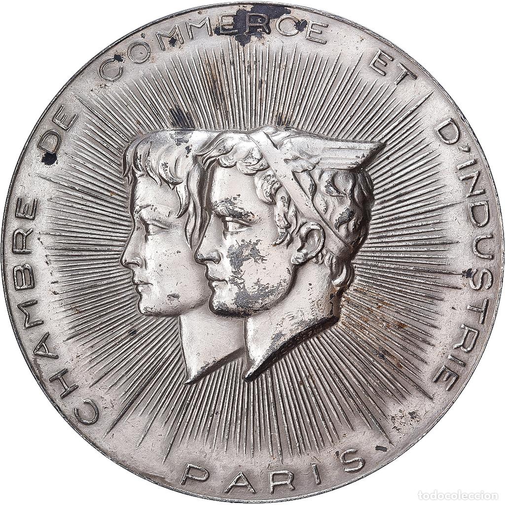 Medallas hist&oacute;ricas: [#1529114] Francia, medalla, Chambre de Commerce et d'Industrie de Paris, 1971, Plata