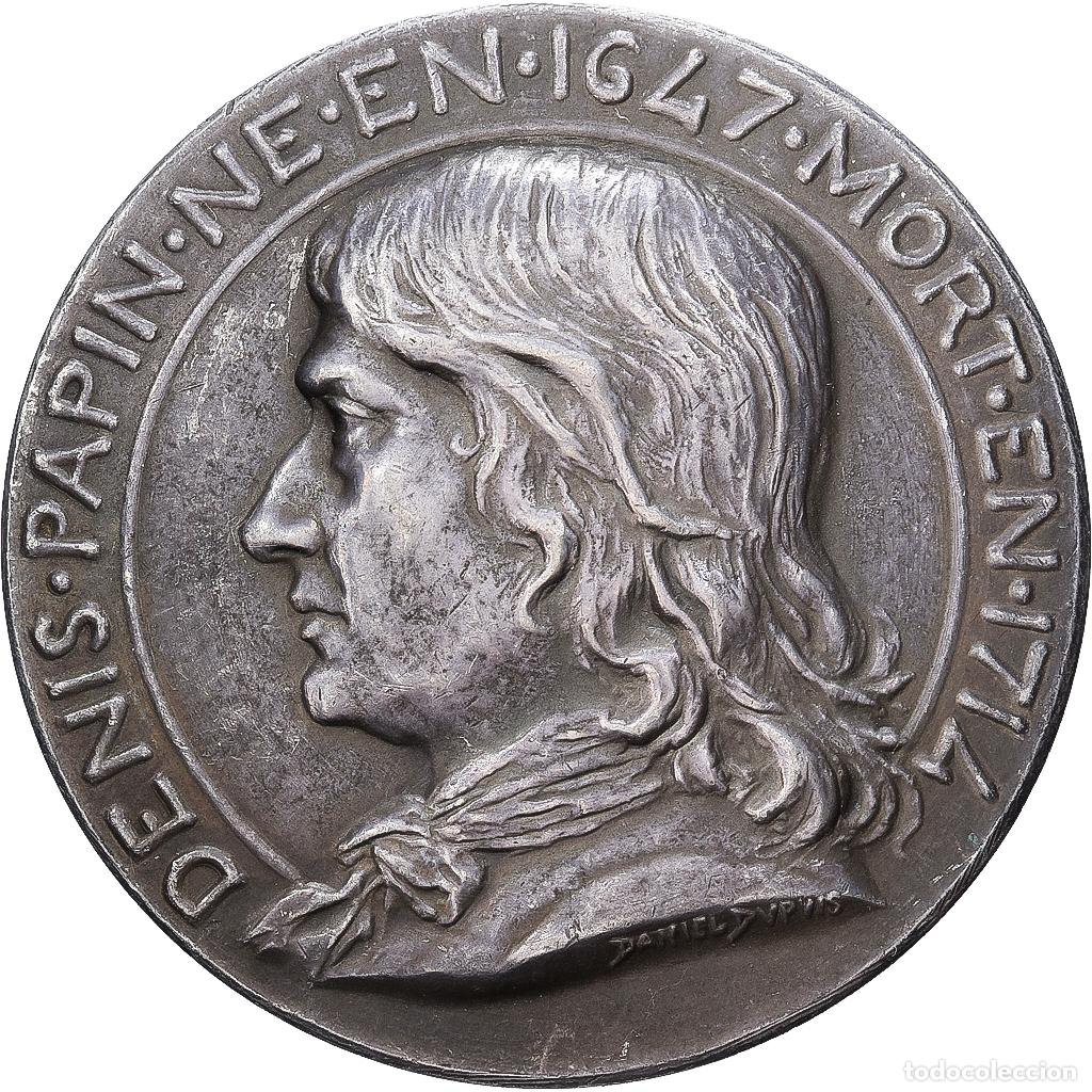 Medallas hist&oacute;ricas: [#1529424] Francia, medalla, Syndicat des Industries M&eacute;caniques de France, Denis Papin
