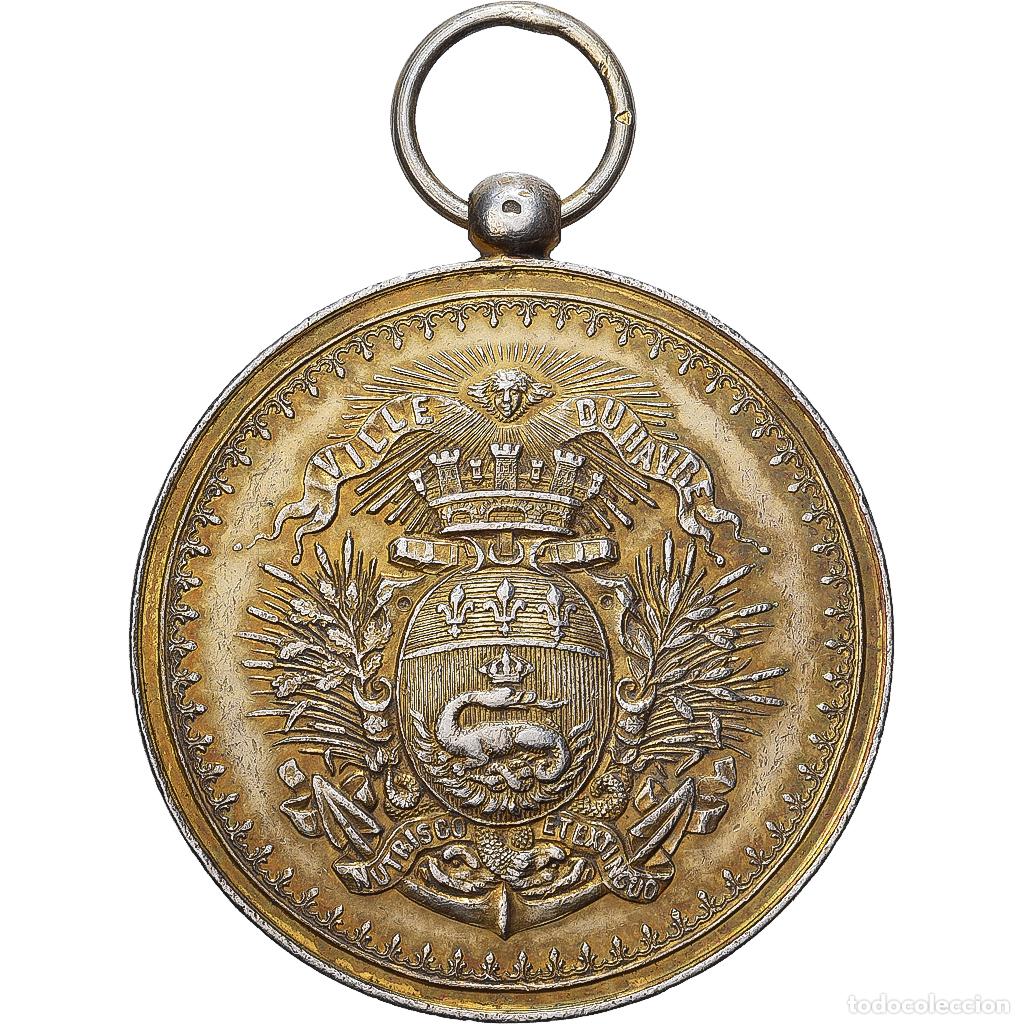 Medallas hist&oacute;ricas: [#1529422] Francia, medalla, Concours de Gymnastique, Le Havre, 1895, Plata, MBC+