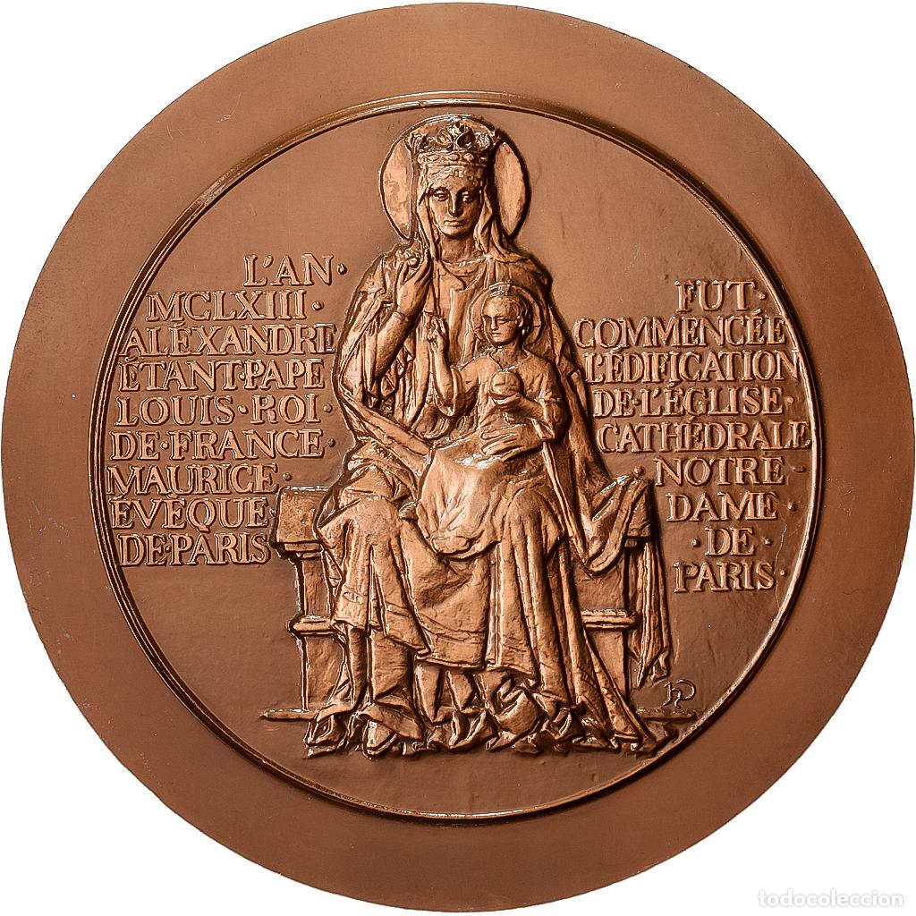 Medallas hist&oacute;ricas: [#1528967] Francia, medalla, VIII&egrave;me Centenaire de Notre Dame De Paris, 1963, Bronce