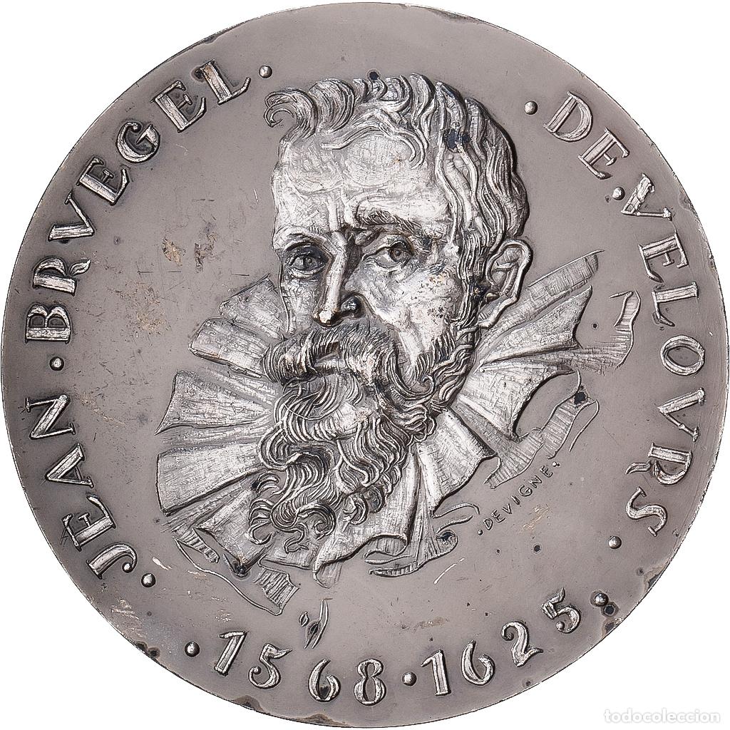 Medallas hist&oacute;ricas: [#1528978] Francia, medalla, Jean Bruegel De Velours, 1969, Plata chapada en cobre
