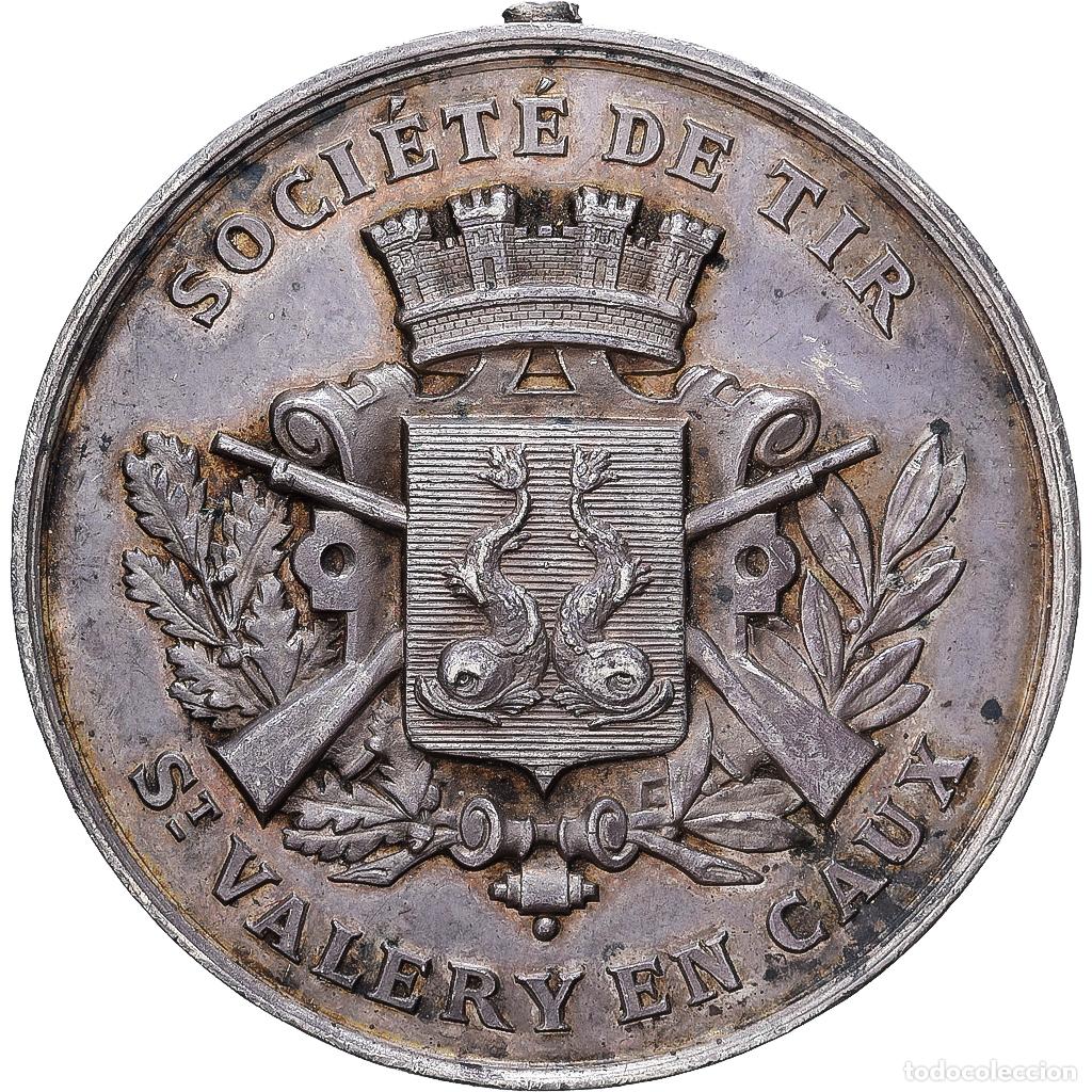 Medallas hist&oacute;ricas: [#1529423] Francia, medalla, Soci&eacute;t&eacute; de Tir de Saint Val&eacute;ry-en-Caux, Plata, MBC+