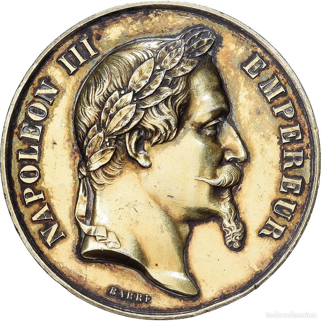 Medallas hist&oacute;ricas: [#1528793] Francia, medalla, Napol&eacute;on III, Prix de Musique, Oro vermeil, Barre, MBC+