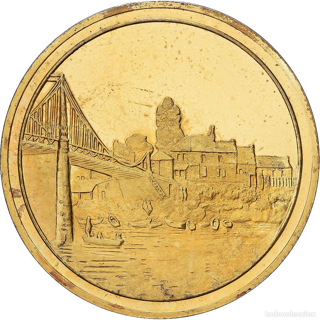Medallas hist&oacute;ricas: [#1529219] Francia, medalla, Oro vermeil, Le Pont &agrave; Villeneuve-La-Garenne de Alfred