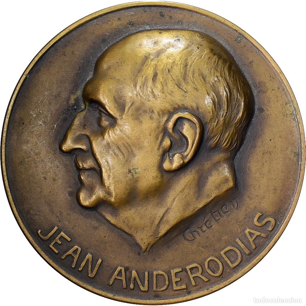 Medallas hist&oacute;ricas: [#1529094] Francia, medalla, Jean Anderodias,, Bronce, Chr&eacute;tien, EBC