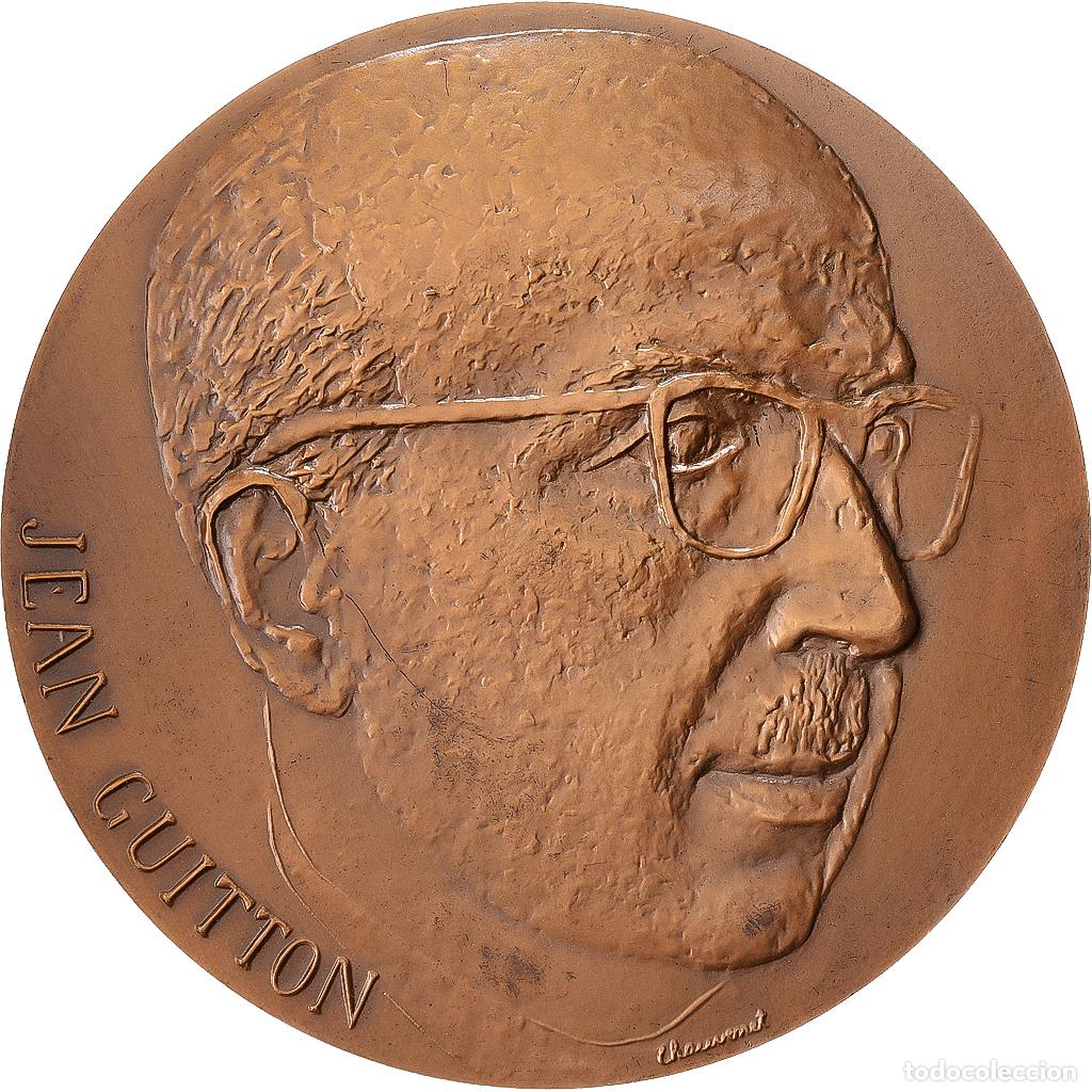 Medallas hist&oacute;ricas: [#1529147] Francia, medalla, Le Partage du pain, Jean Guitton, Philosophe, Bronce