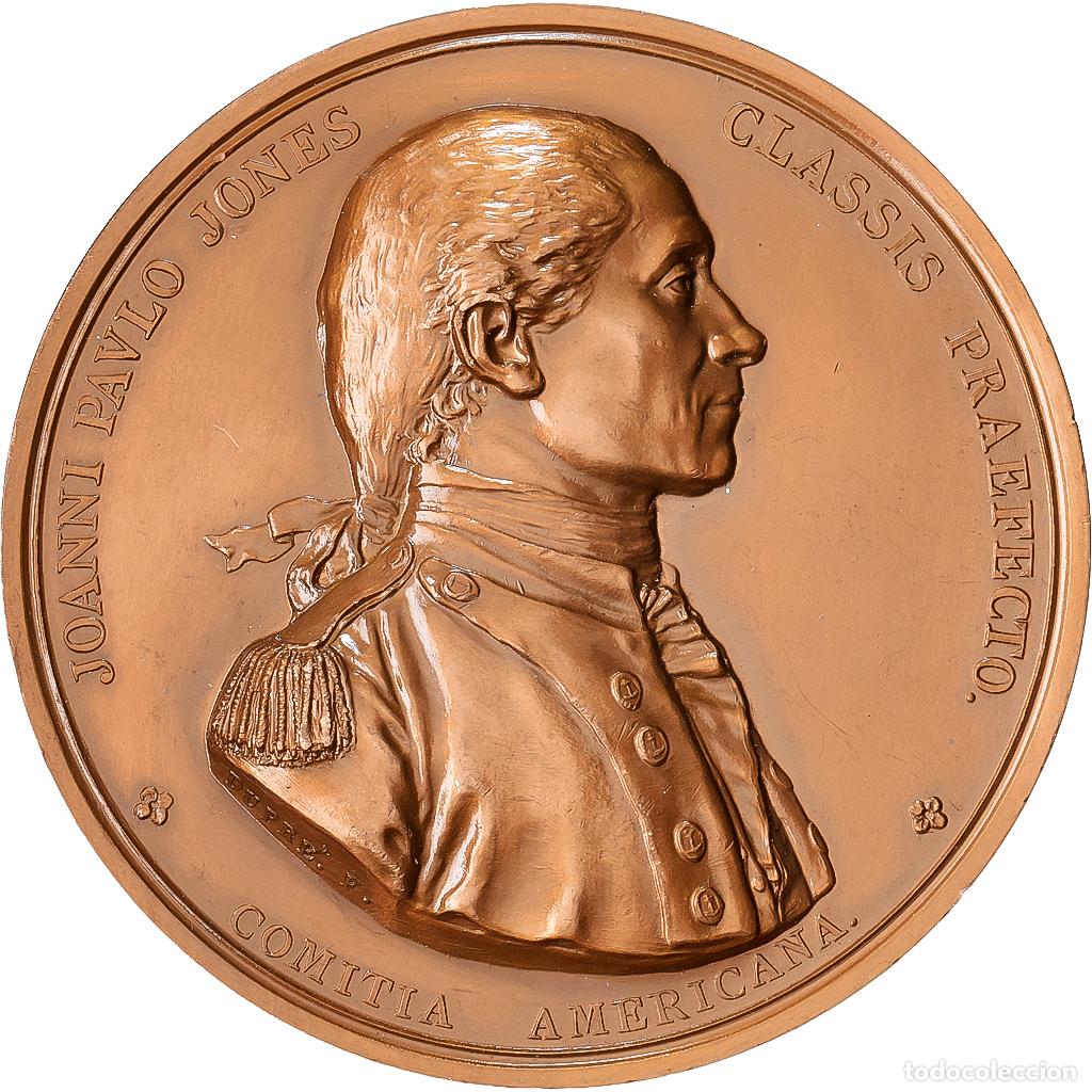 Medallas hist&oacute;ricas: [#1528986] Francia, medalla, John Paul Jones, Capture de la Fr&eacute;gate HMS S&eacute;rapis, 1779