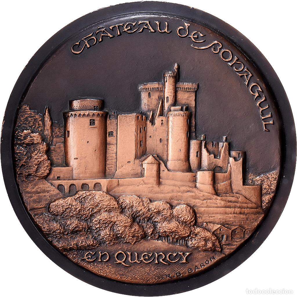 Medallas hist&oacute;ricas: [#1528961] Francia, medalla, Ch&acirc;teau de Bonaguil-en-Quercy, 1967, Cobre, Baron, SC