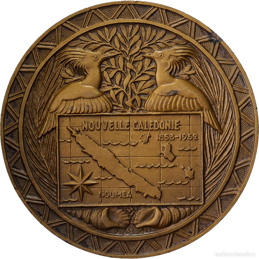 Medallas hist&oacute;ricas: [#1528941] Francia, medalla, Compagnie des messageries maritimes Cal&eacute;donien, 1952, Bronce