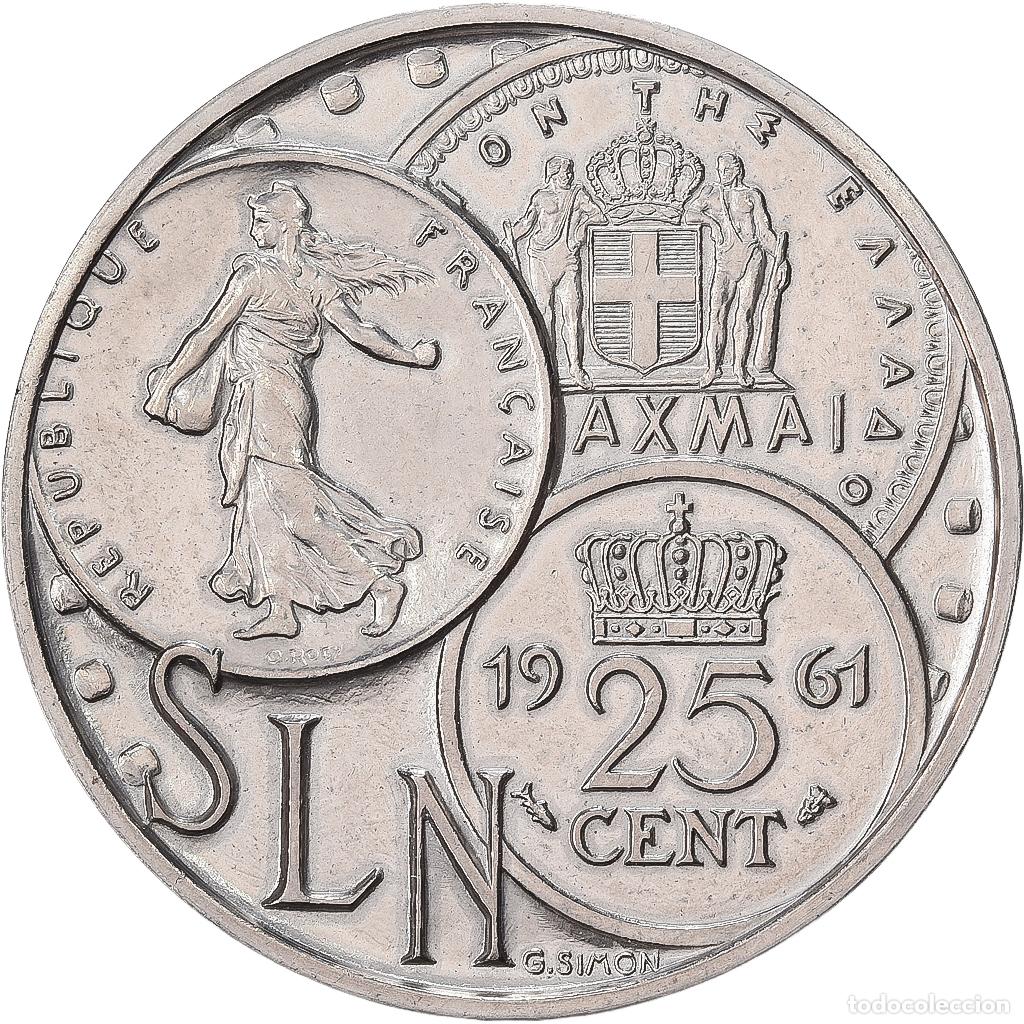 Medallas hist&oacute;ricas: [#1529313] Francia, medalla, Nouvelle Cal&eacute;donie, Soci&eacute;t&eacute; Le Nickel, N&iacute;quel, Simon, SC