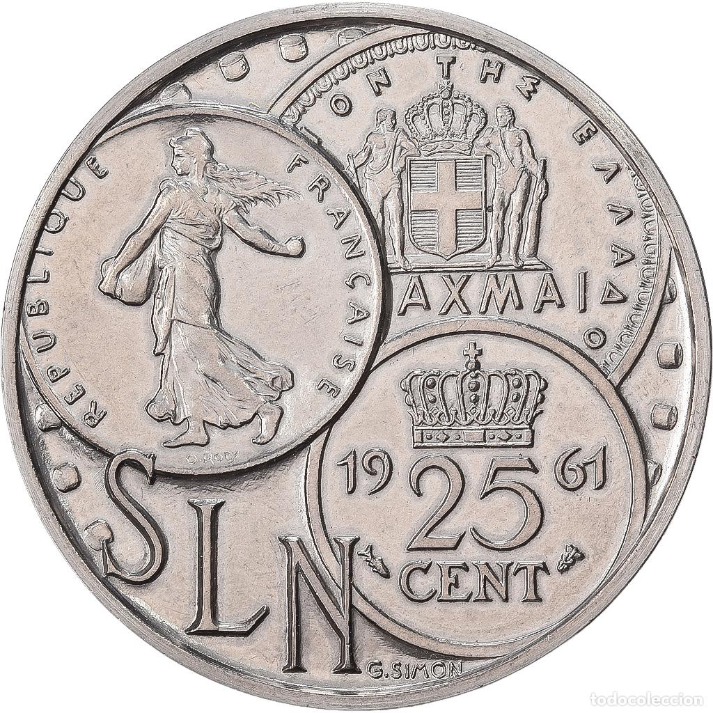 Medallas hist&oacute;ricas: [#1529315] Francia, medalla, Nouvelle Cal&eacute;donie, Soci&eacute;t&eacute; Le Nickel, N&iacute;quel, Simon, SC