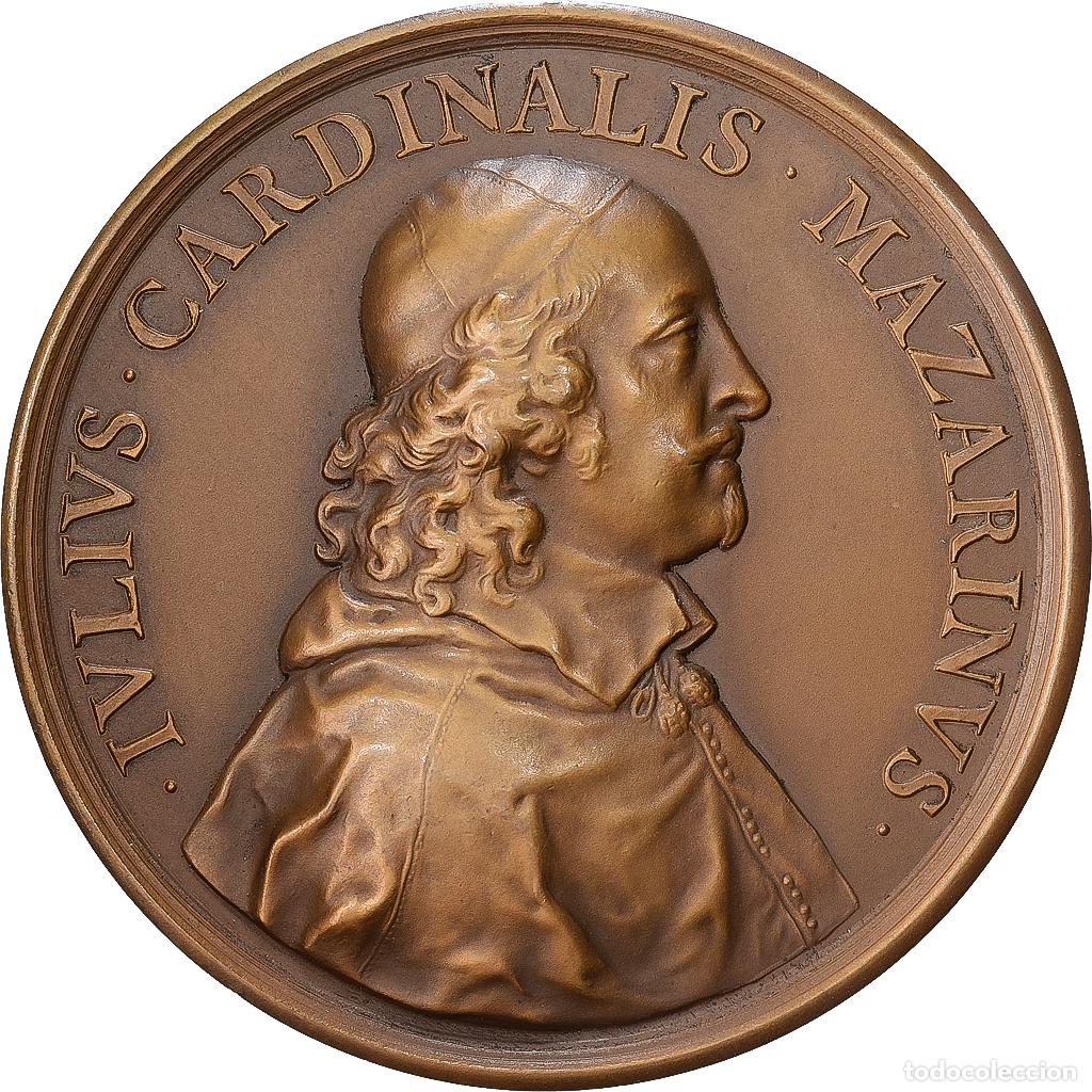 Medallas hist&oacute;ricas: [#1528790] Francia, medalla, Cardinal Mazarin, Bataille de Casale, Bronce, Restrike, SC