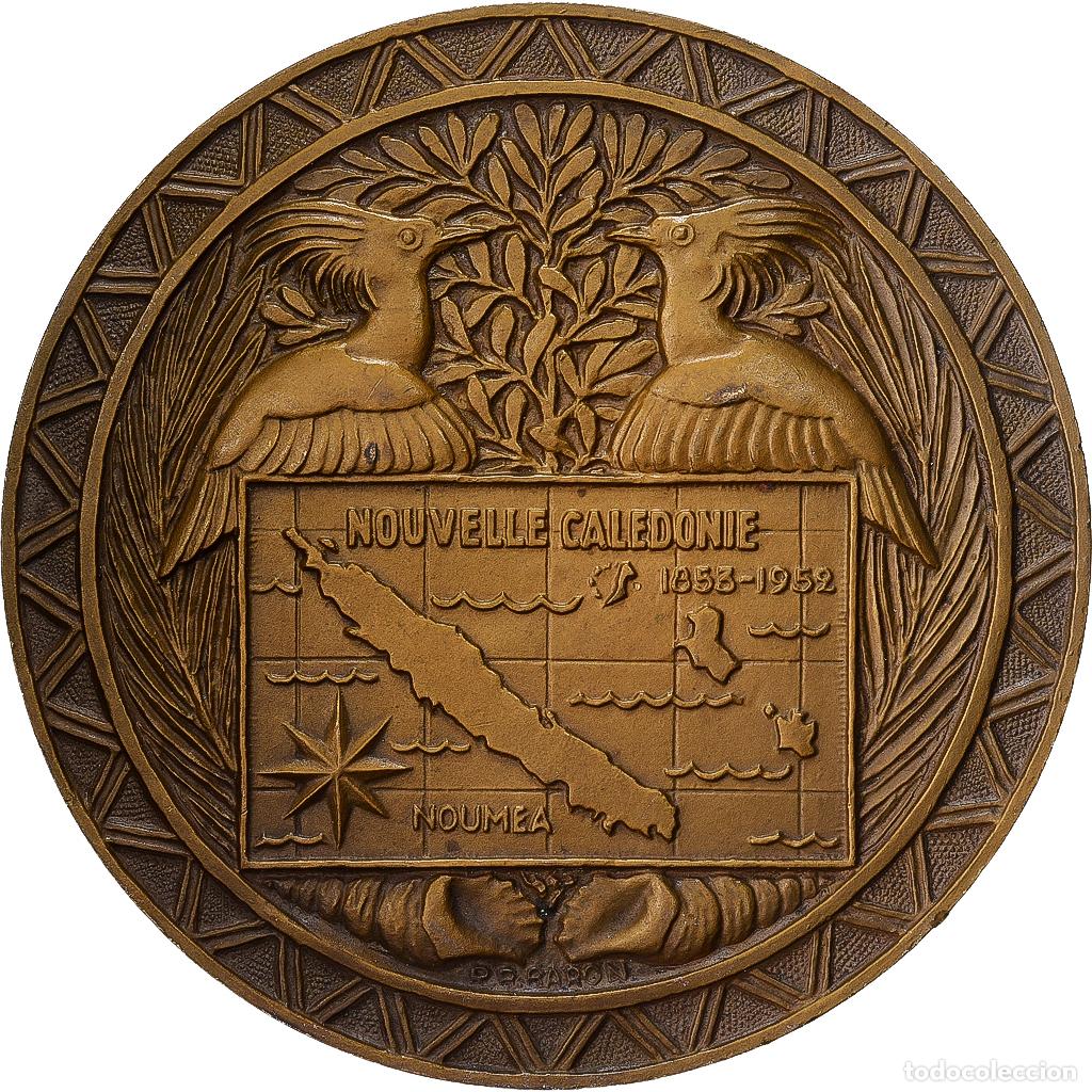 Medallas hist&oacute;ricas: [#1528940] Francia, medalla, Compagnie des messageries maritimes Cal&eacute;donien, 1952, Bronce