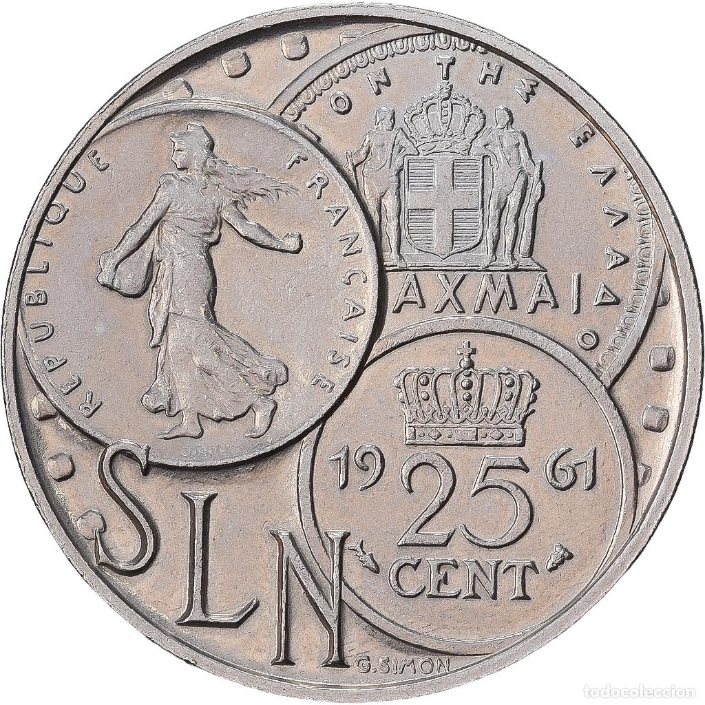 Medallas hist&oacute;ricas: [#1529316] Francia, medalla, Nouvelle Cal&eacute;donie, Soci&eacute;t&eacute; Le Nickel, N&iacute;quel, Simon, EBC
