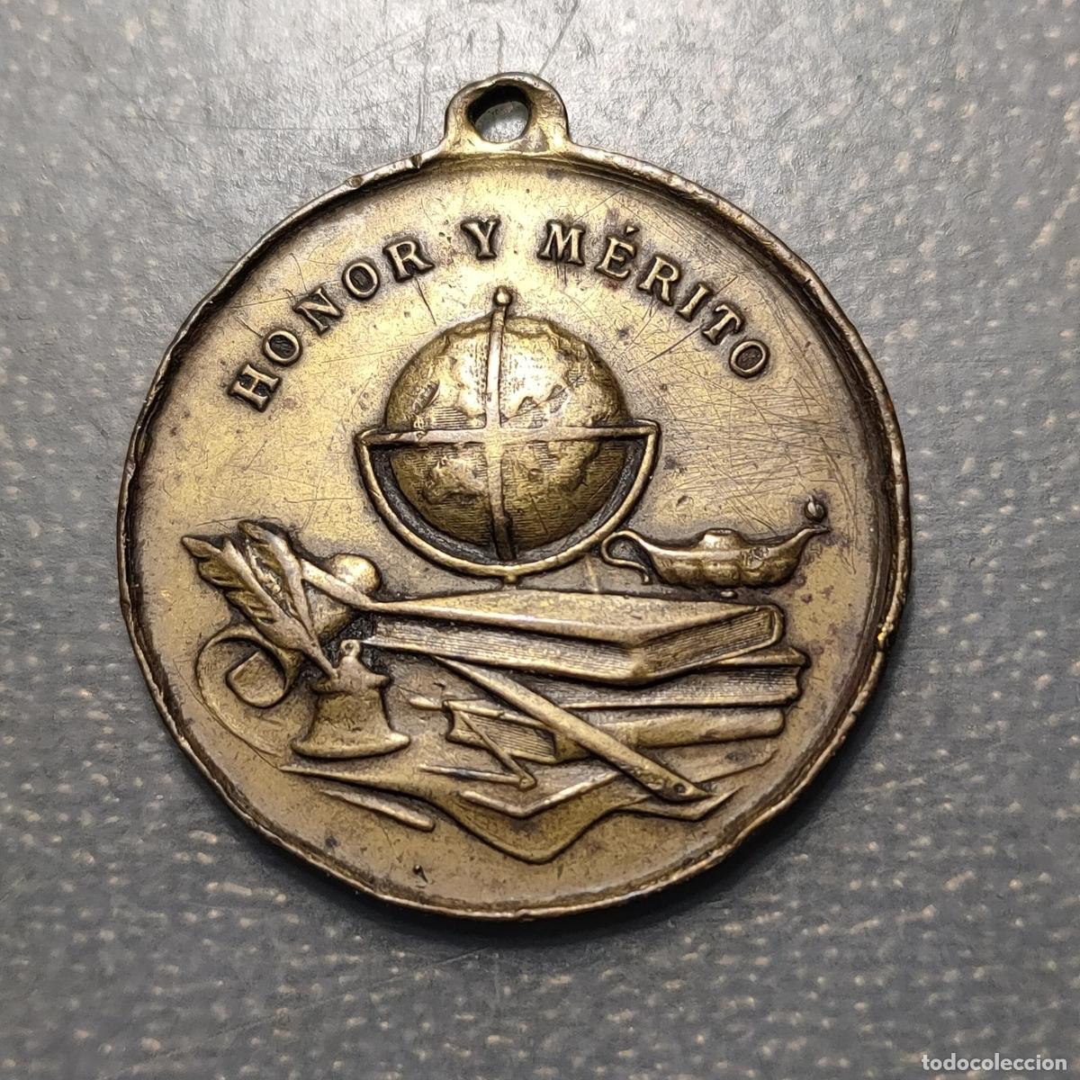 Medallas hist&oacute;ricas: ESPA&Ntilde;A MEDALLA HONOR Y MERITO PREMIO A LA APLICACION 38x33mm