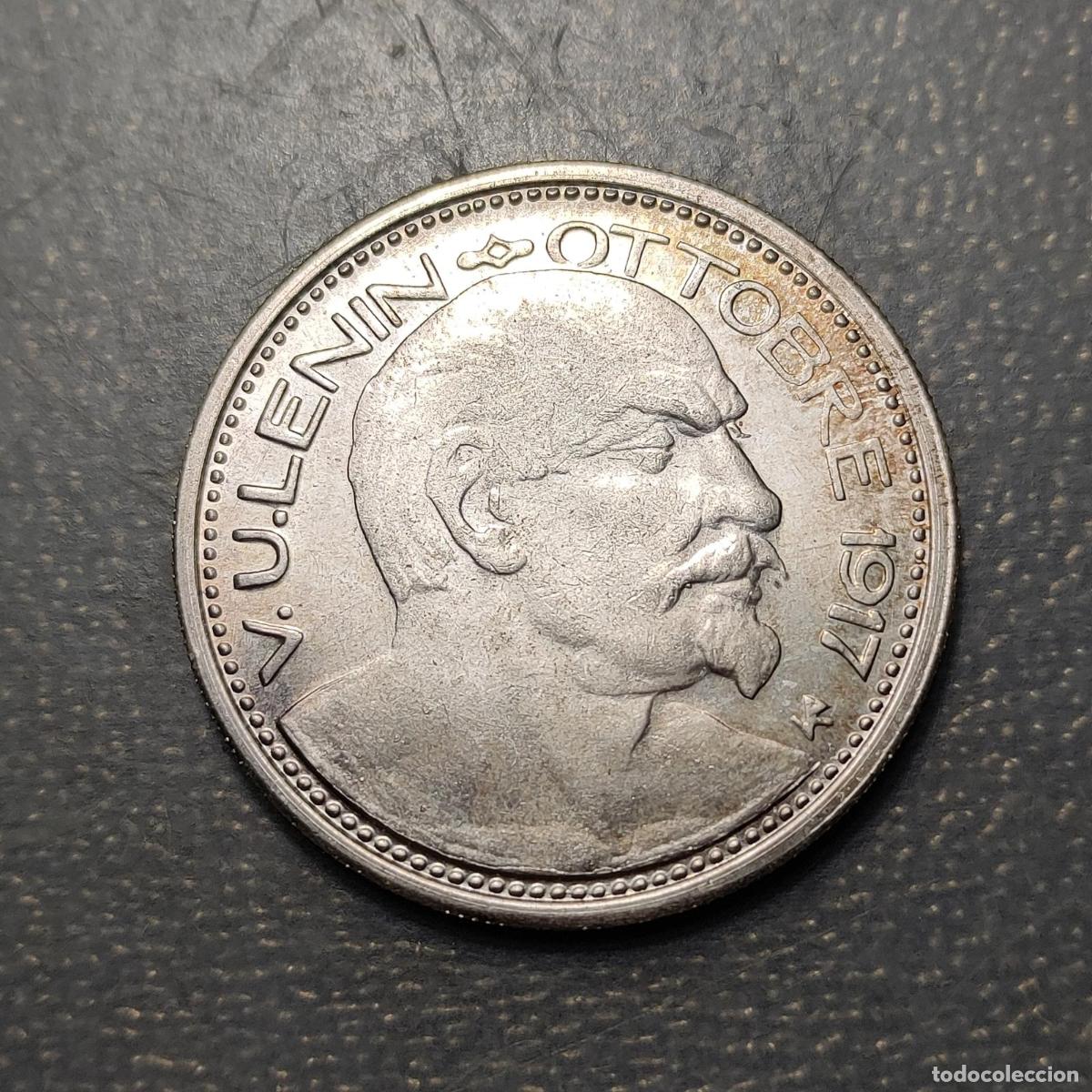 Medallas hist&oacute;ricas: RUSIA RUSSIA MEDALLA OCTUBRE 1917 VLADIMIR LENIN 35 mm