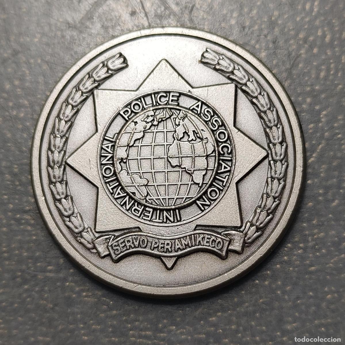 Medallas hist&oacute;ricas: SUIZA SWITZERLAND MEDALLA 25 A&Ntilde;OS IPA INTERNATIONAL POLICE ASSOCIATION 1955-1980