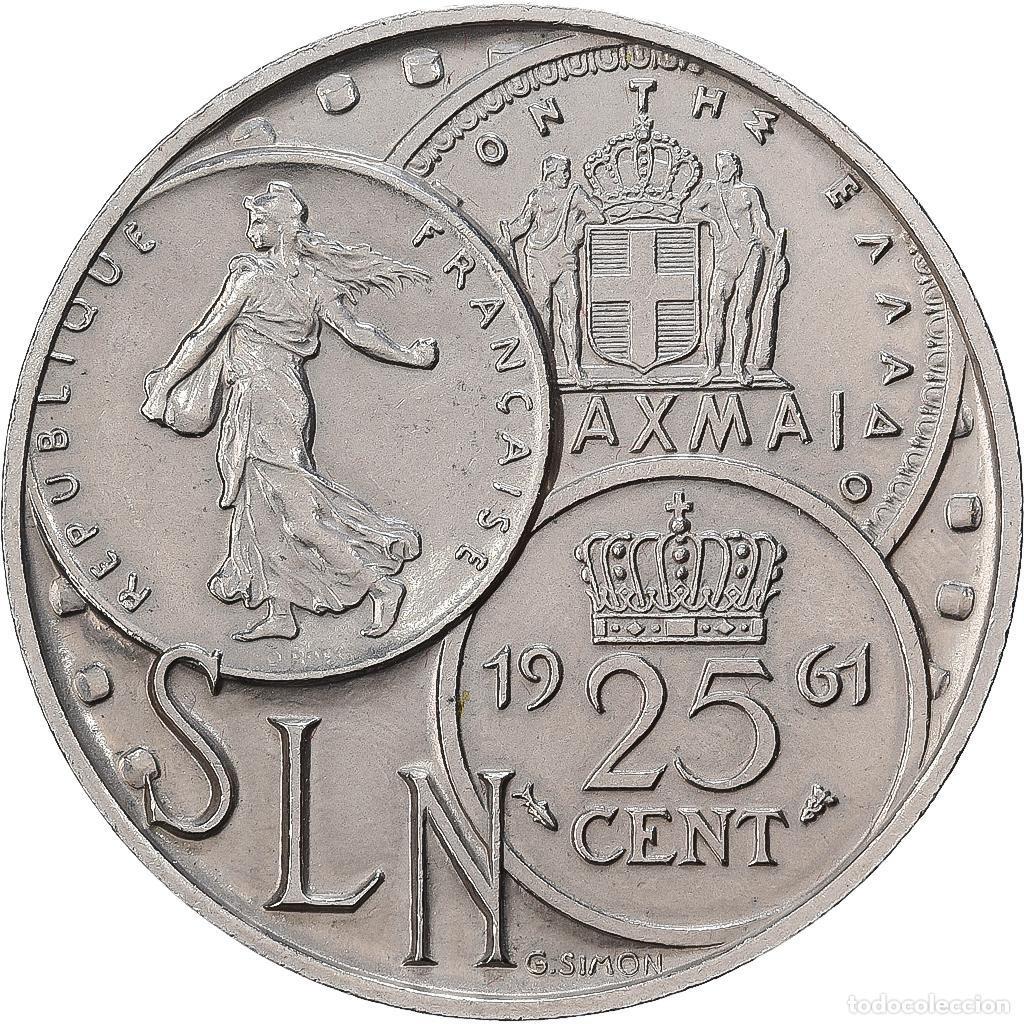 Medallas hist&oacute;ricas: [#1529403] Francia, medalla, Nouvelle Cal&eacute;donie, Soci&eacute;t&eacute; Le Nickel, N&iacute;quel, Simon, EBC
