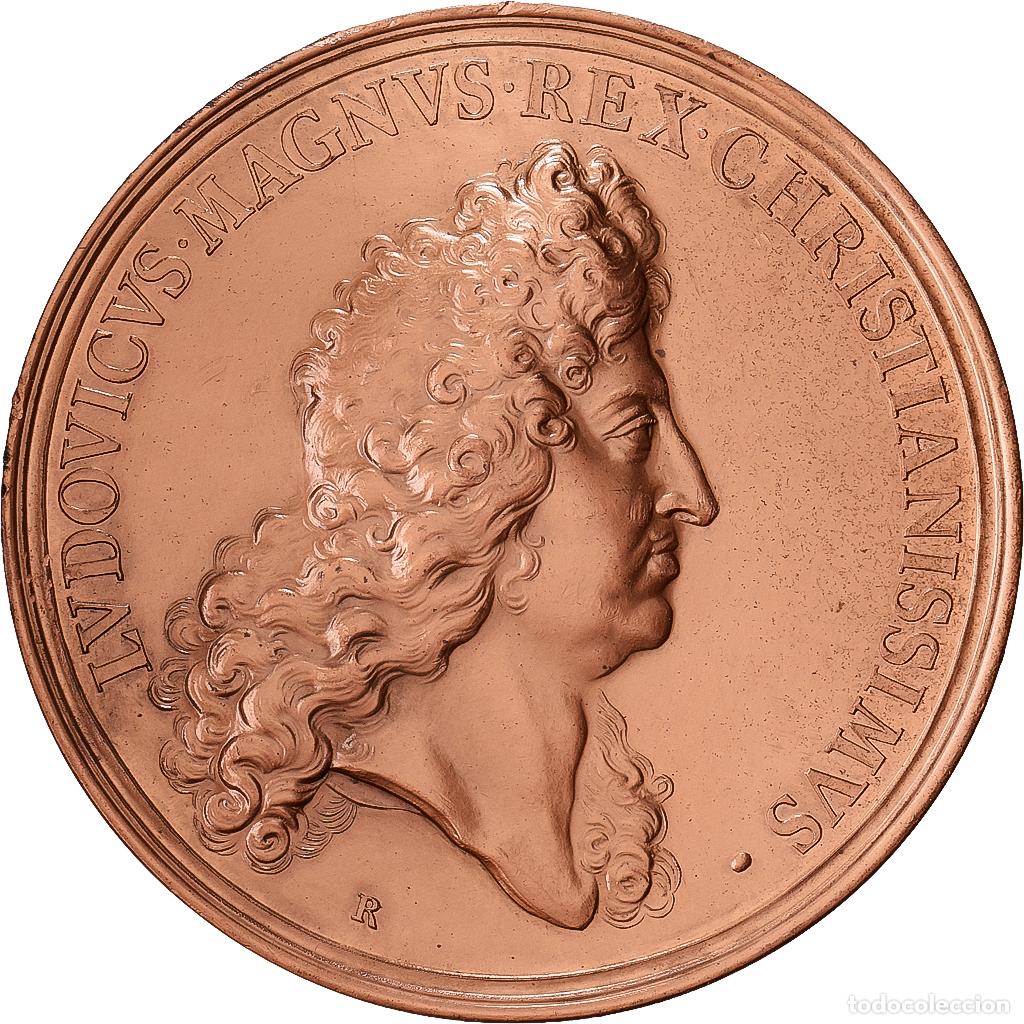 Medallas hist&oacute;ricas: [#1528970] Francia, medalla, Louis XIV, Le Pont Royal &agrave; Paris, Cobre, Molart, Restrike