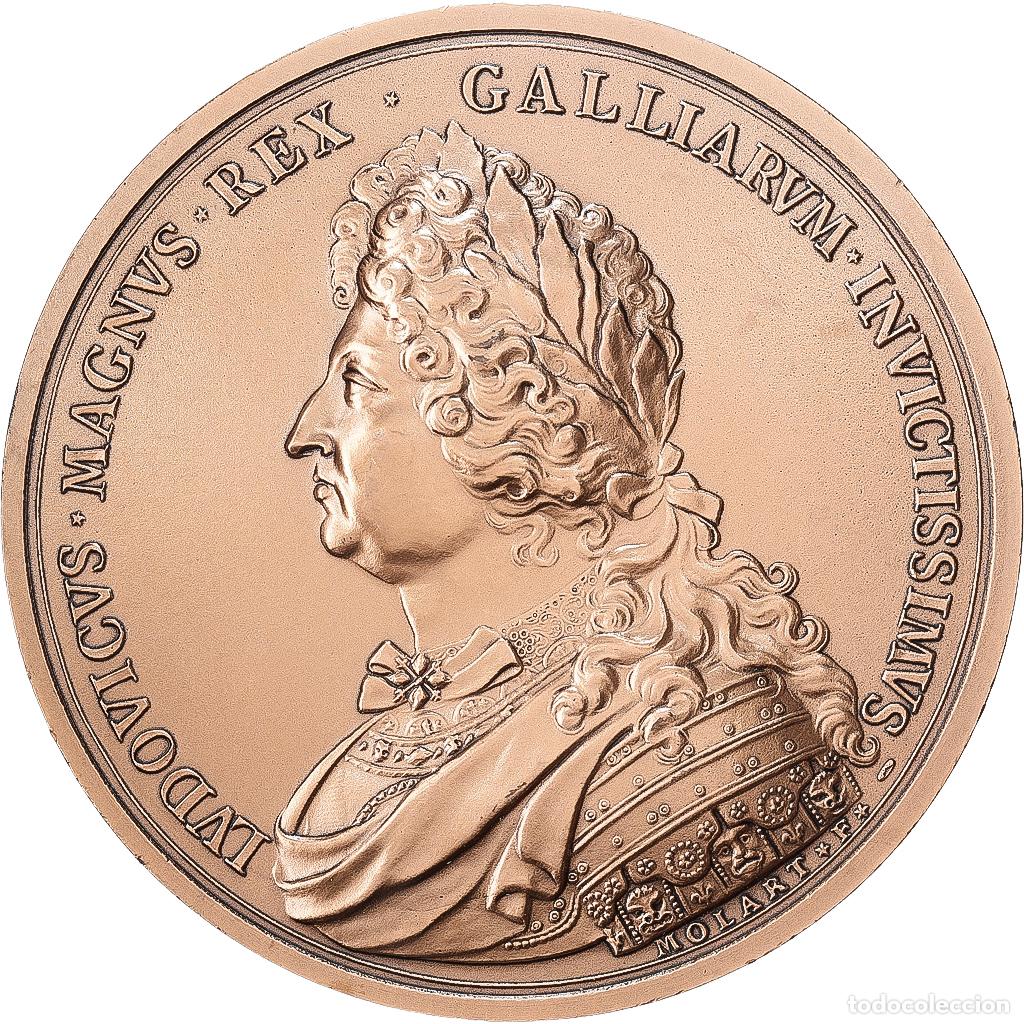 Medallas hist&oacute;ricas: [#1529376] Francia, medalla, Louis XIV, Ch&acirc;teau de Versailles, Bronce, Molart, Restrike
