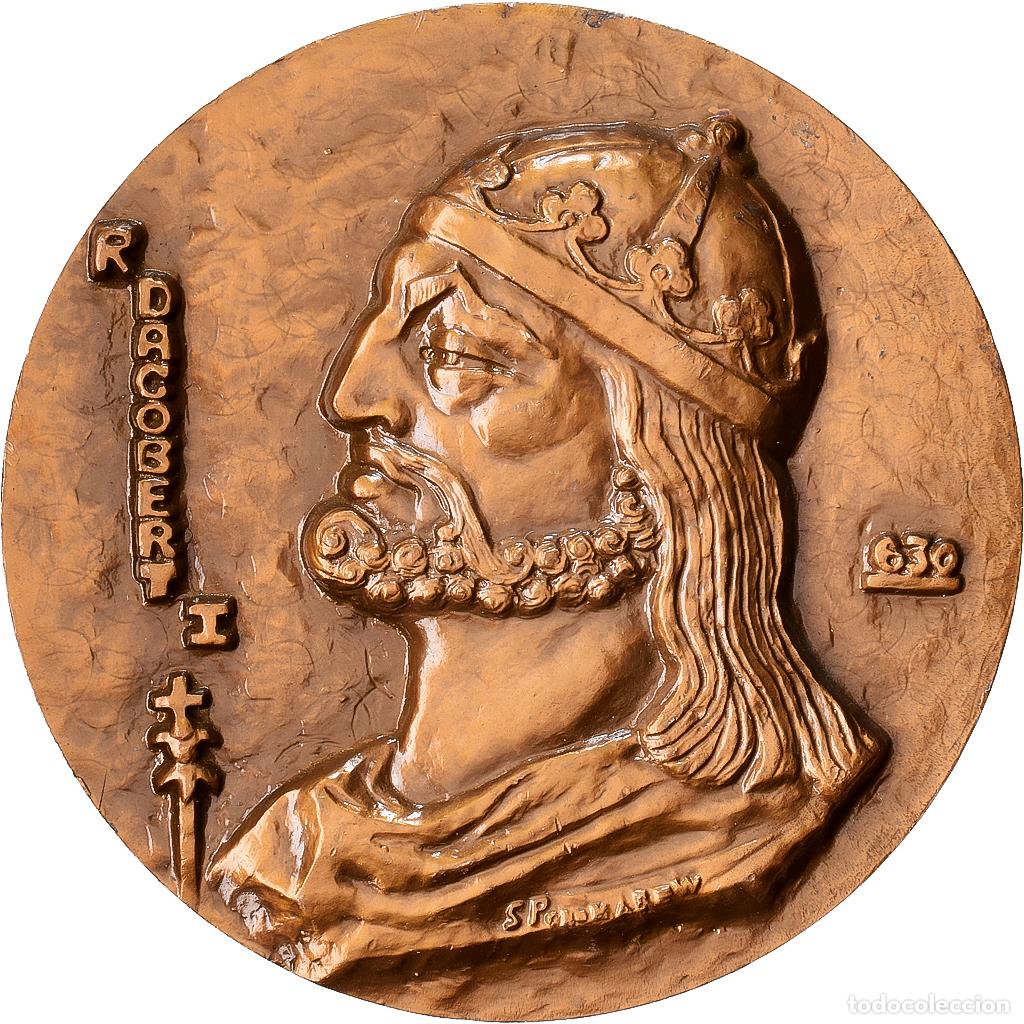 Medallas hist&oacute;ricas: [#1528985] Francia, medalla, Dagobert I, Bronce, Ponomarew, SC