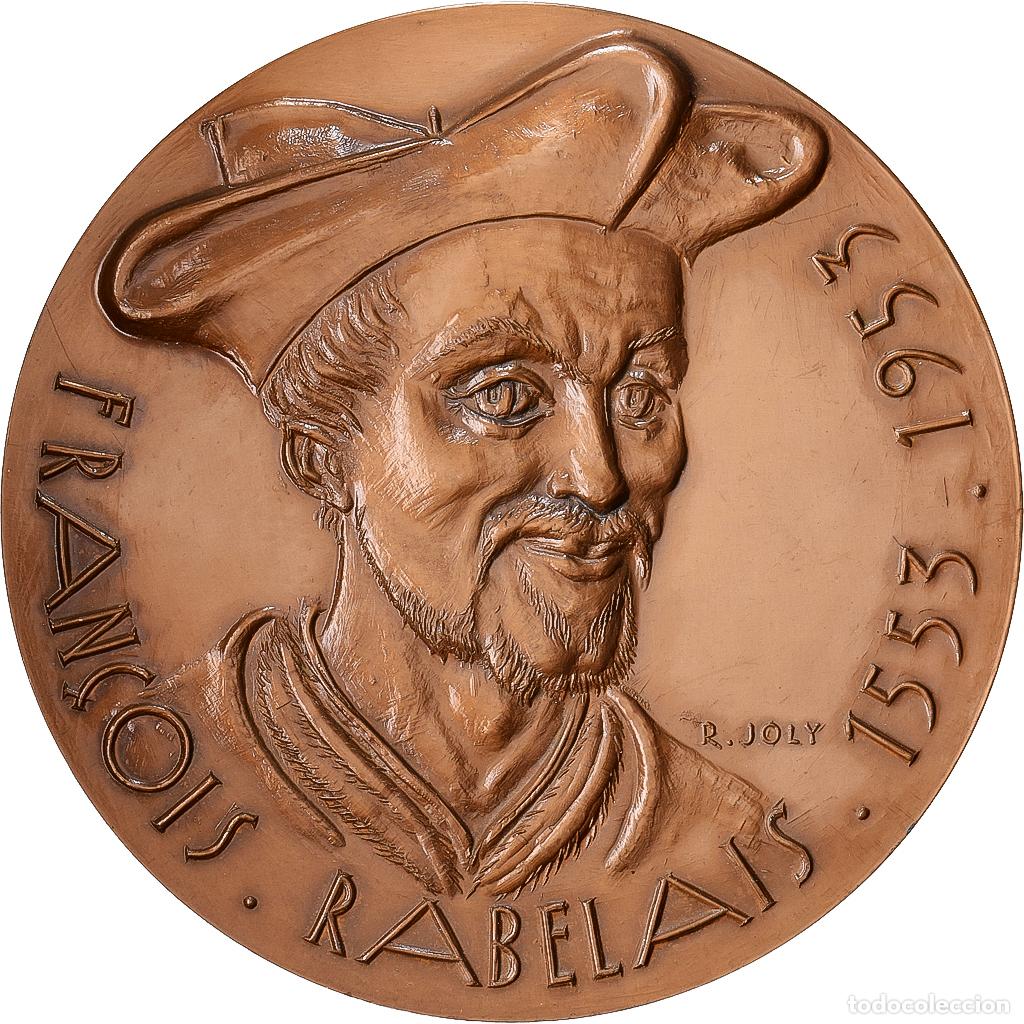 Medallas hist&oacute;ricas: [#1528979] Francia, medalla, Fran&ccedil;ois Rabelais, Bronce, Joly, SC