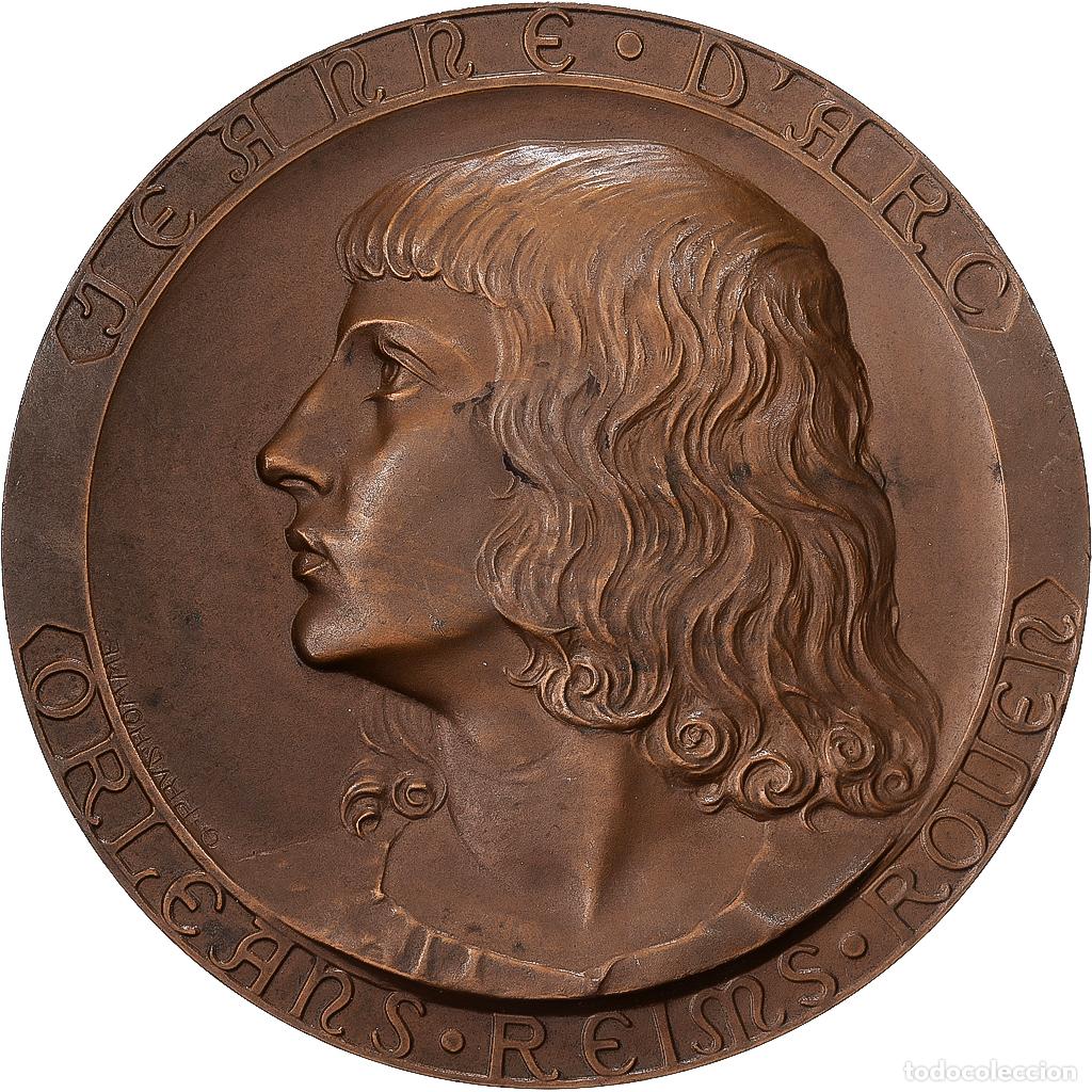 Medallas hist&oacute;ricas: [#1528937] Francia, medalla, Porte-H&eacute;licopt&egrave;re Jeanne d'Arc, Bronce, Prud'homme, EBC