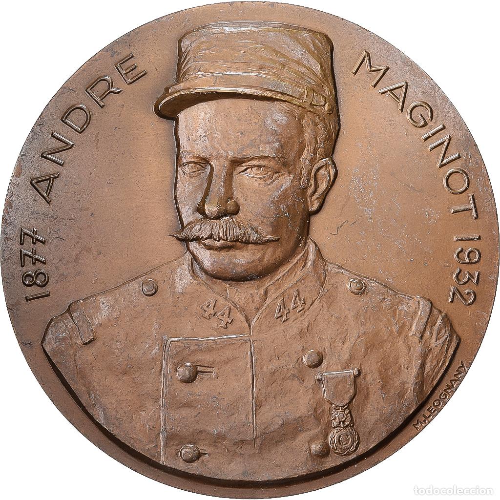 Medallas hist&oacute;ricas: [#1529382] Francia, medalla, 80&egrave;me Anniversaire de l'Union Fraternelle, Maginot, 1982