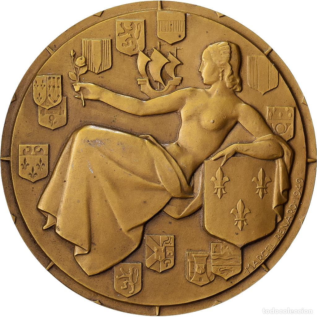 Medallas hist&oacute;ricas: [#1529055] Francia, medalla, Compagnie G&eacute;n&eacute;rale Transatlantique, Ile-de-France, Bronce