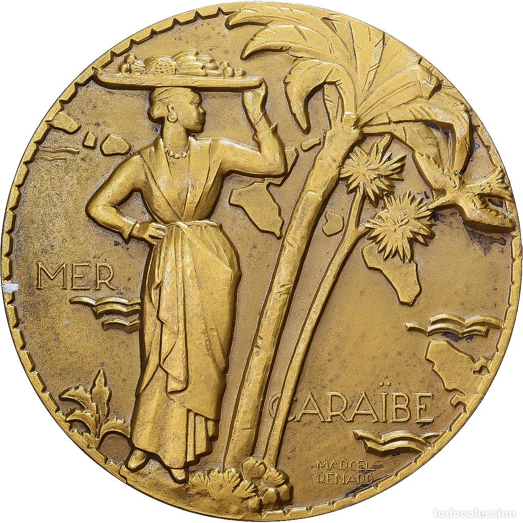 Medallas hist&oacute;ricas: [#1529410] Francia, medalla, Compagnie G&eacute;n&eacute;rale Transatlantique, Colombie, Bronce