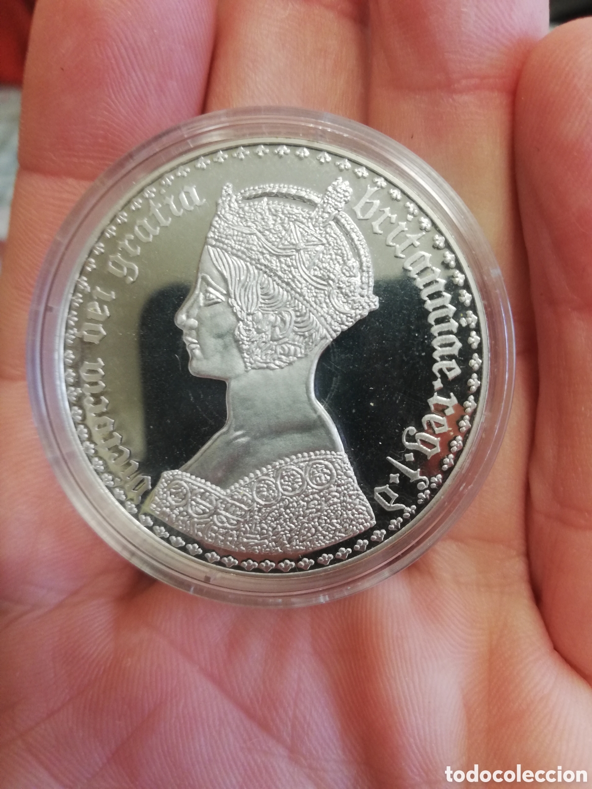 Medallas hist&oacute;ricas: INGLATERRA VICTORIA REINA MONEDA MEDALLA PLATA COMO NUEVA ENCAPSULADA
