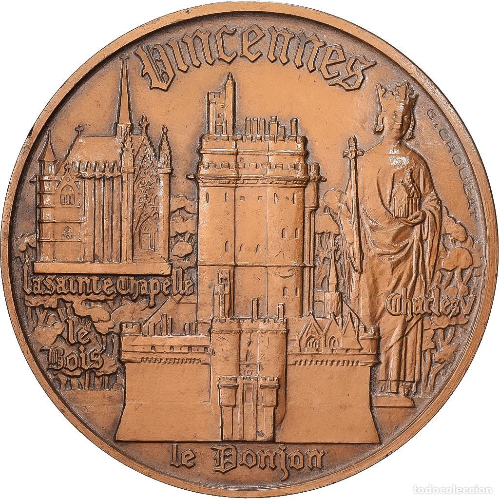 Medallas hist&oacute;ricas: [#1528795] Francia, medalla, Saint-Louis, Donjon de Vincennes, 1976, Bronce, Crouzat, MBC+