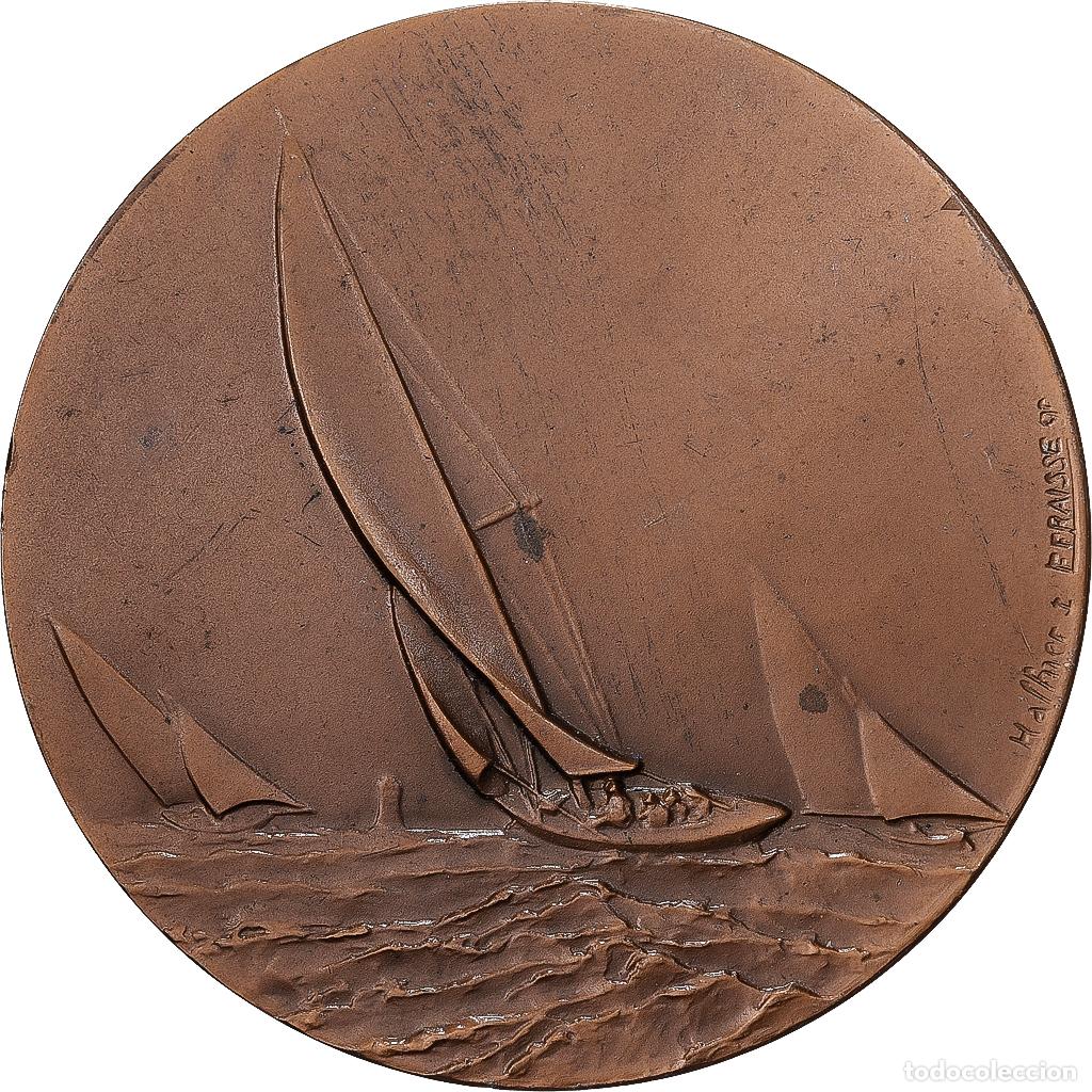 Medallas hist&oacute;ricas: [#1528938] Francia, medalla, Course Croisi&egrave;re, Noum&eacute;a, 1975, Bronce, Fraisse, EBC