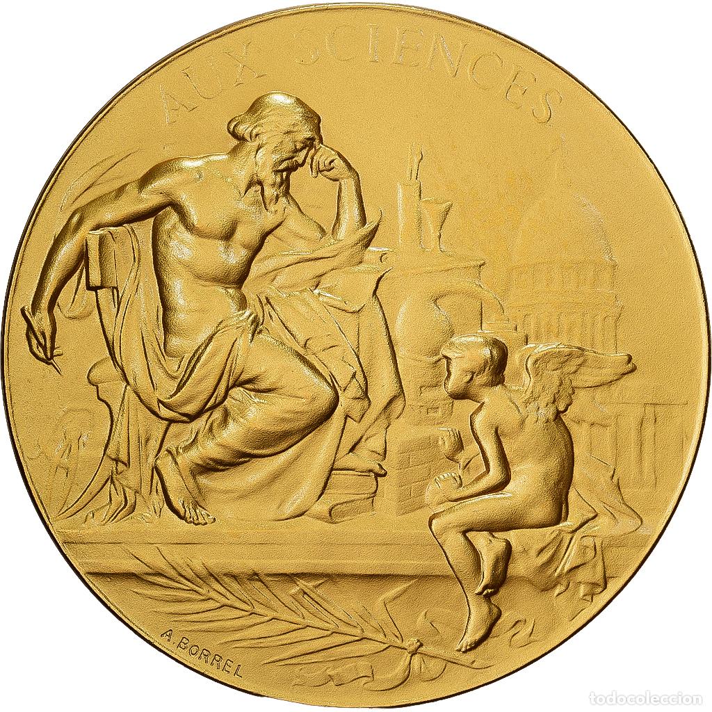 Medallas hist&oacute;ricas: [#1528936] Francia, medalla, Aux Sciences, 1983, Bronce dorado, Borrel.A, SC