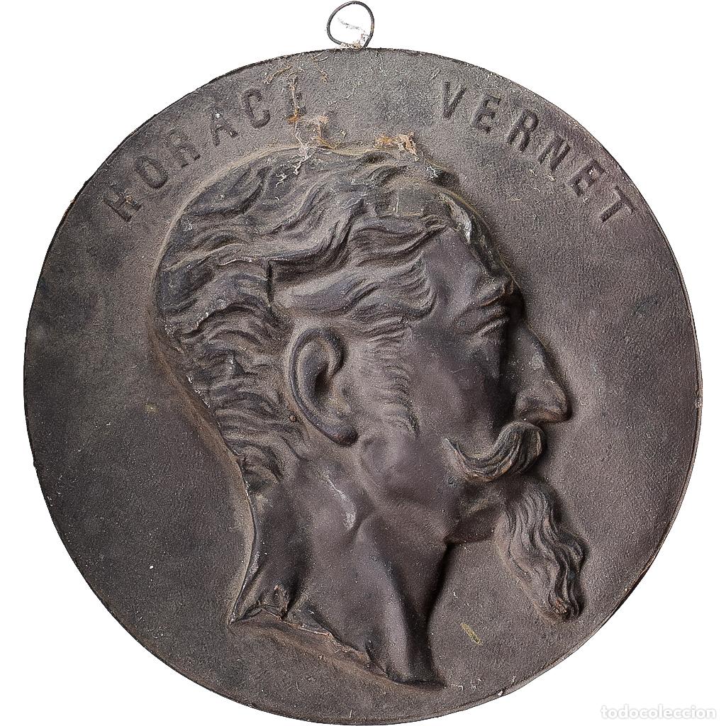 Medallas hist&oacute;ricas: [#1528953] Francia, medalla, Horace Vernet, Cobre, Clich&eacute; Uniface, MBC