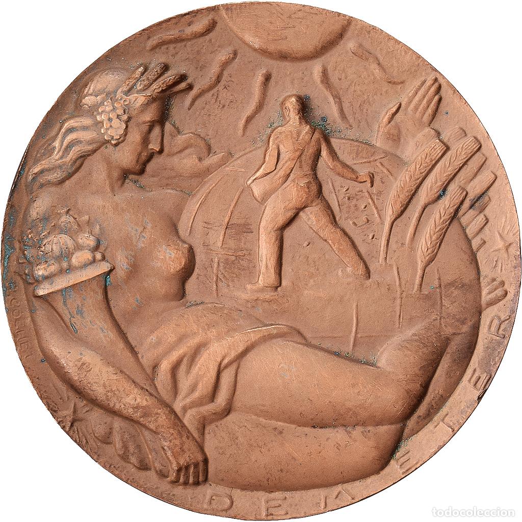 Medallas hist&oacute;ricas: [#1528993] Francia, medalla, Art D&eacute;co, Concours G&eacute;n&eacute;ral Agricole, 1955, Bronce, Cochet