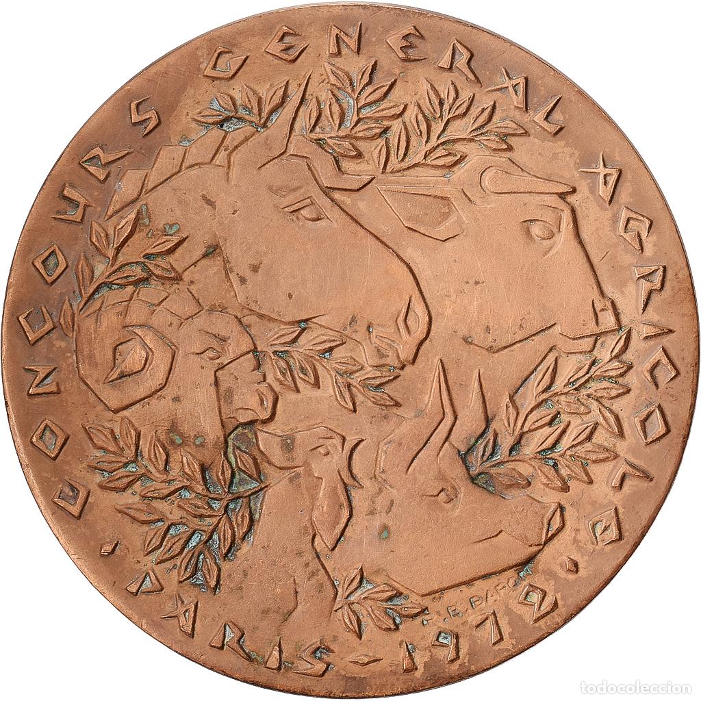Medallas hist&oacute;ricas: [#1528998] Francia, medalla, Salon International de l'Agriculture de Paris, 1972, Bronce